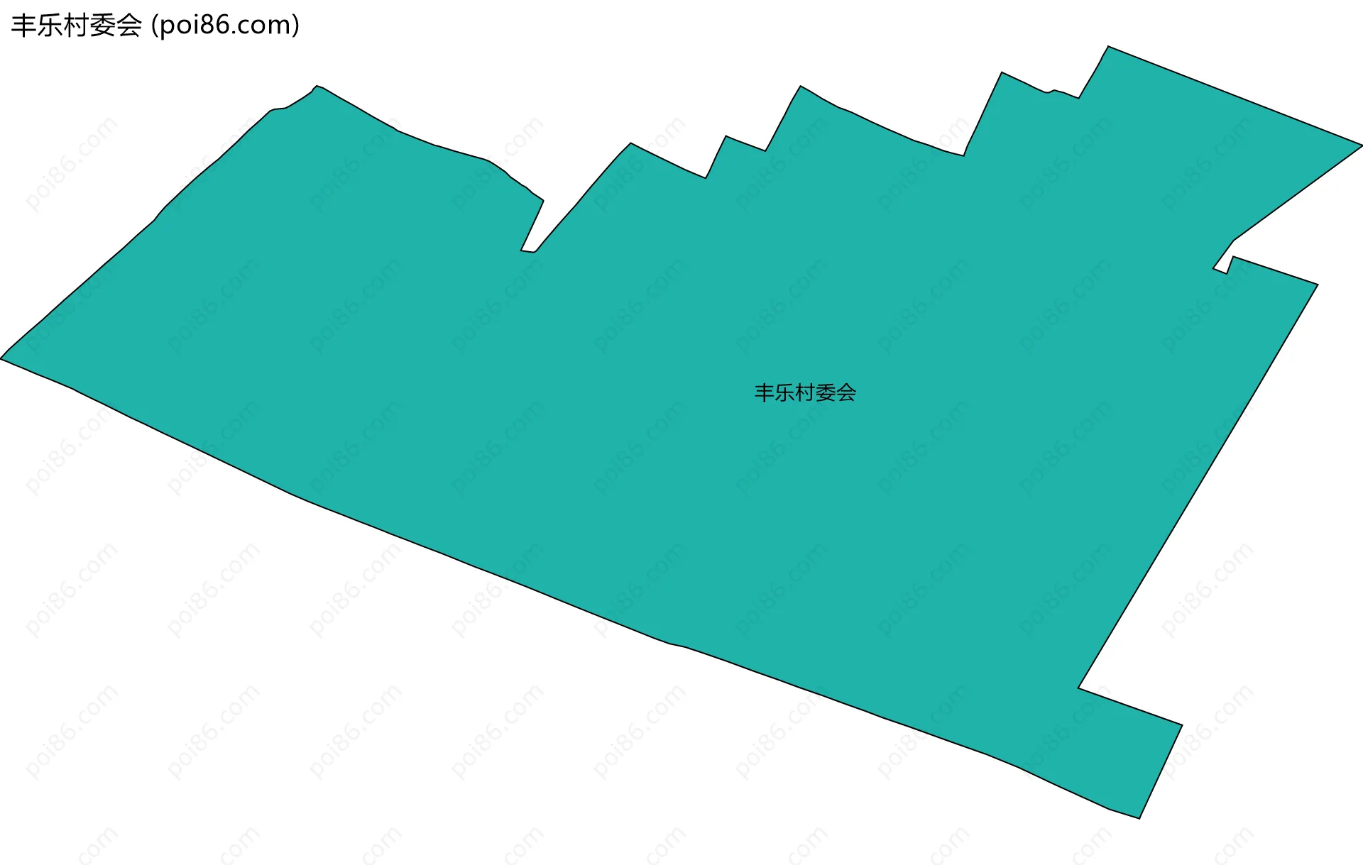丰乐村委会边界地图