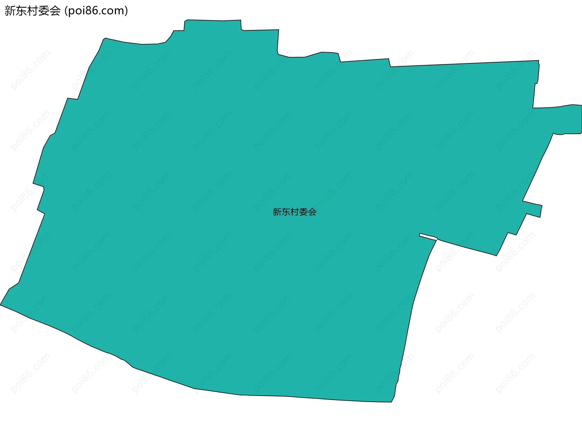 新东村委会边界地图