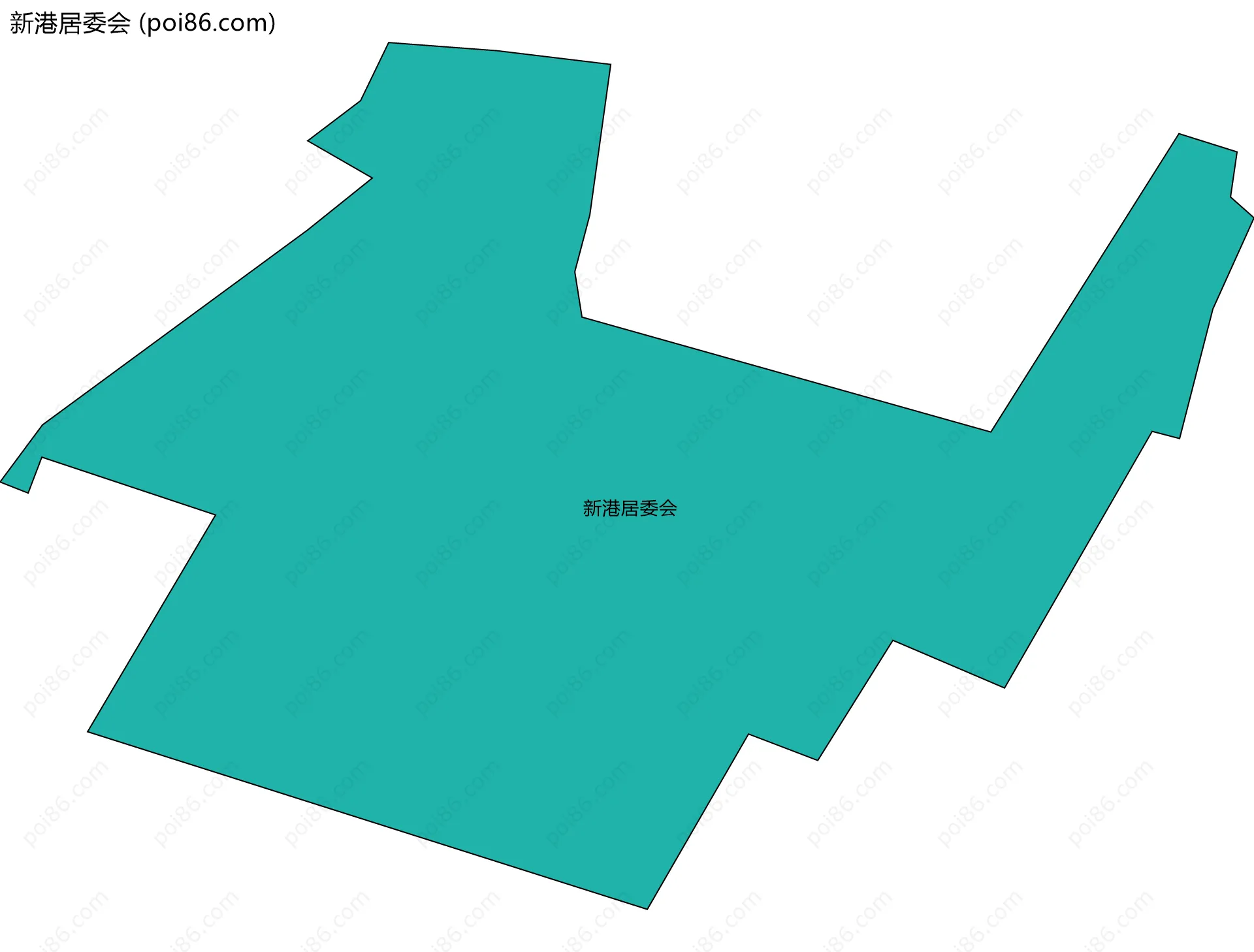 新港居委会边界地图