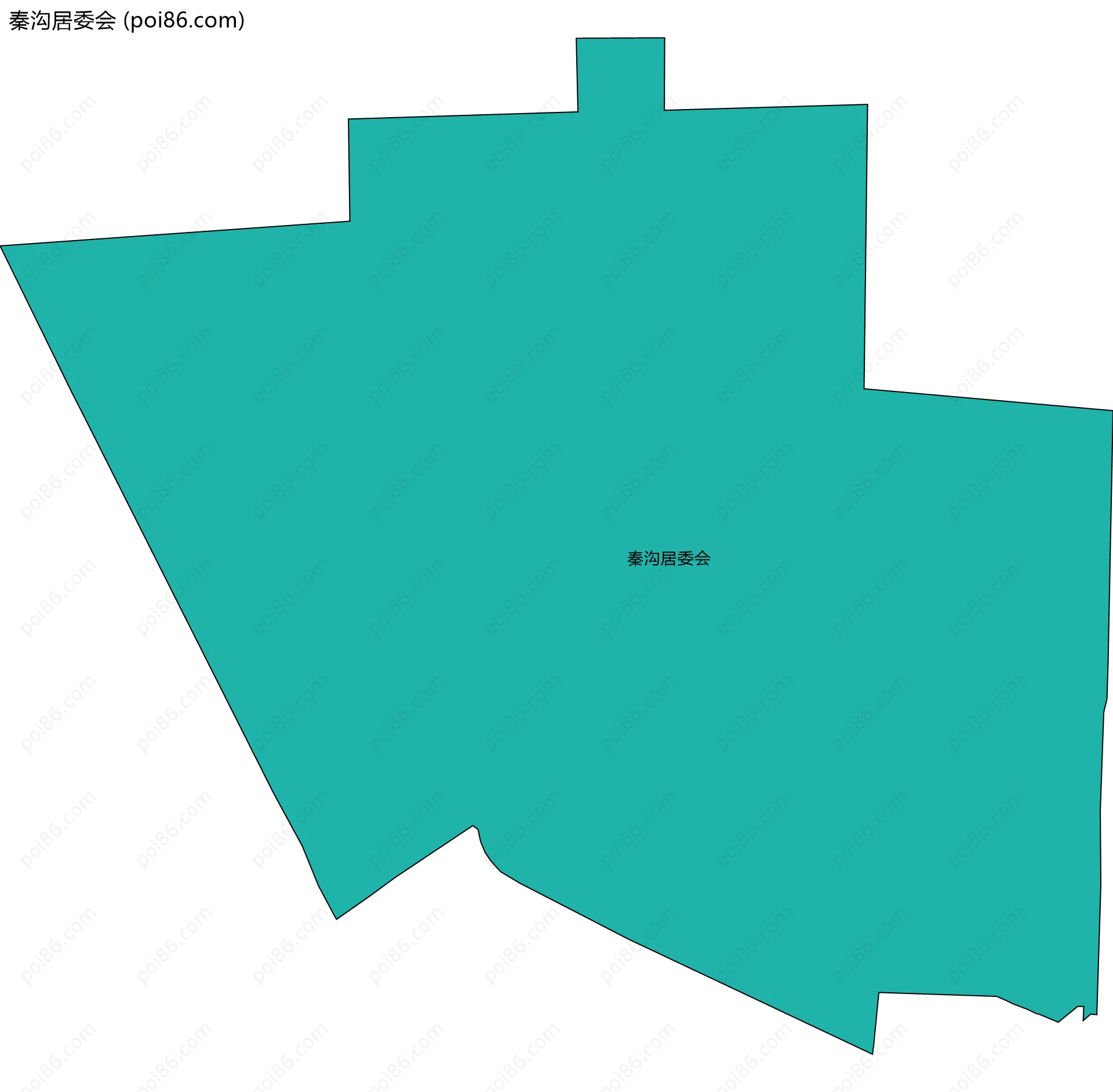 秦沟居委会边界地图
