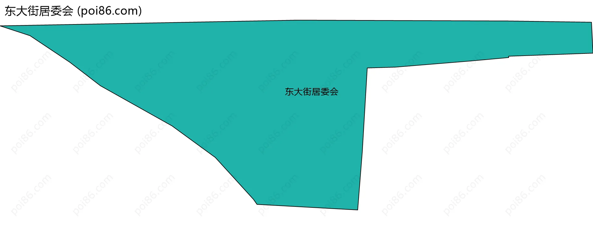 东大街居委会边界地图