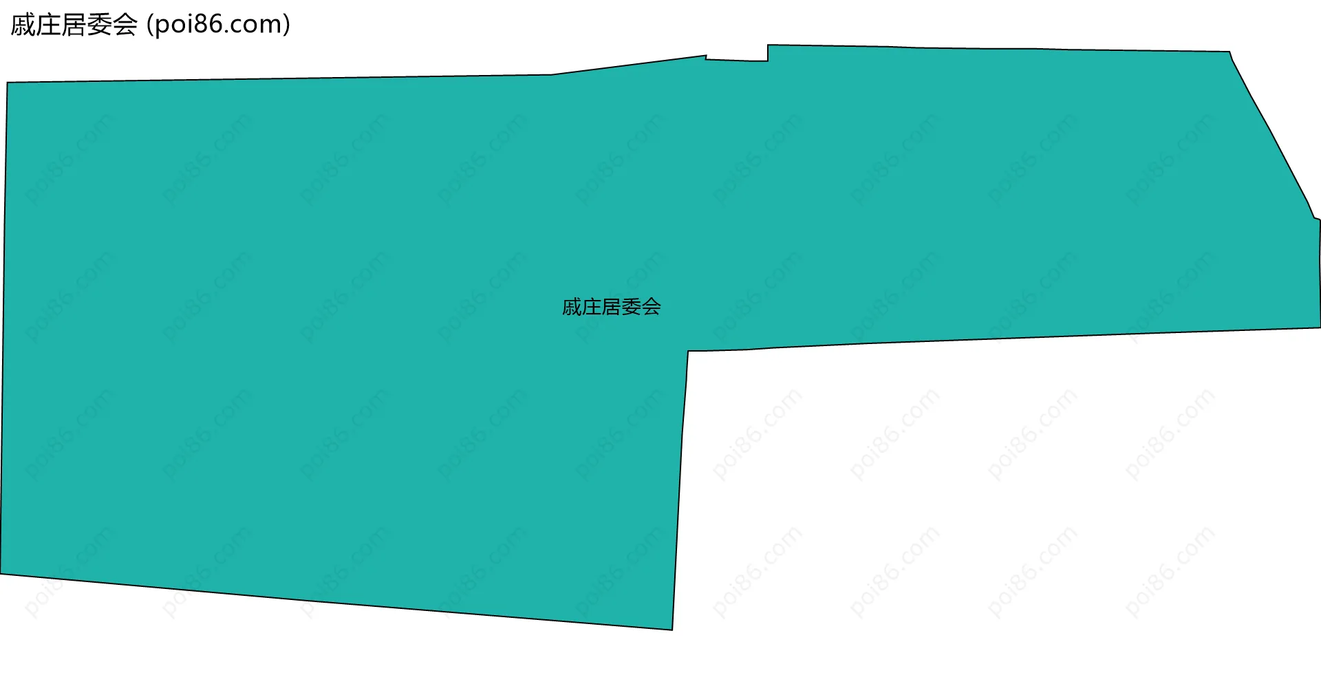 戚庄居委会边界地图