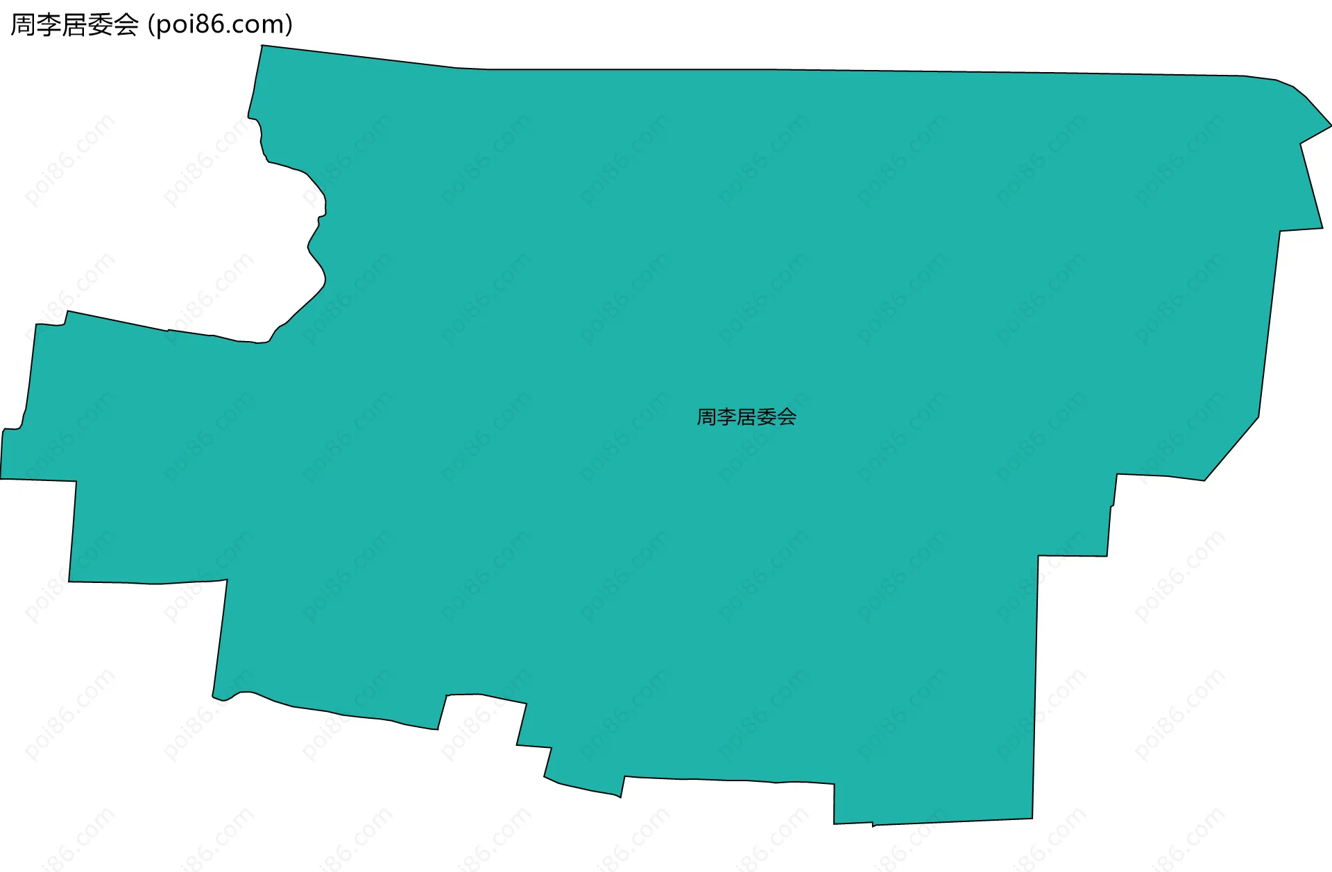 周李居委会边界地图
