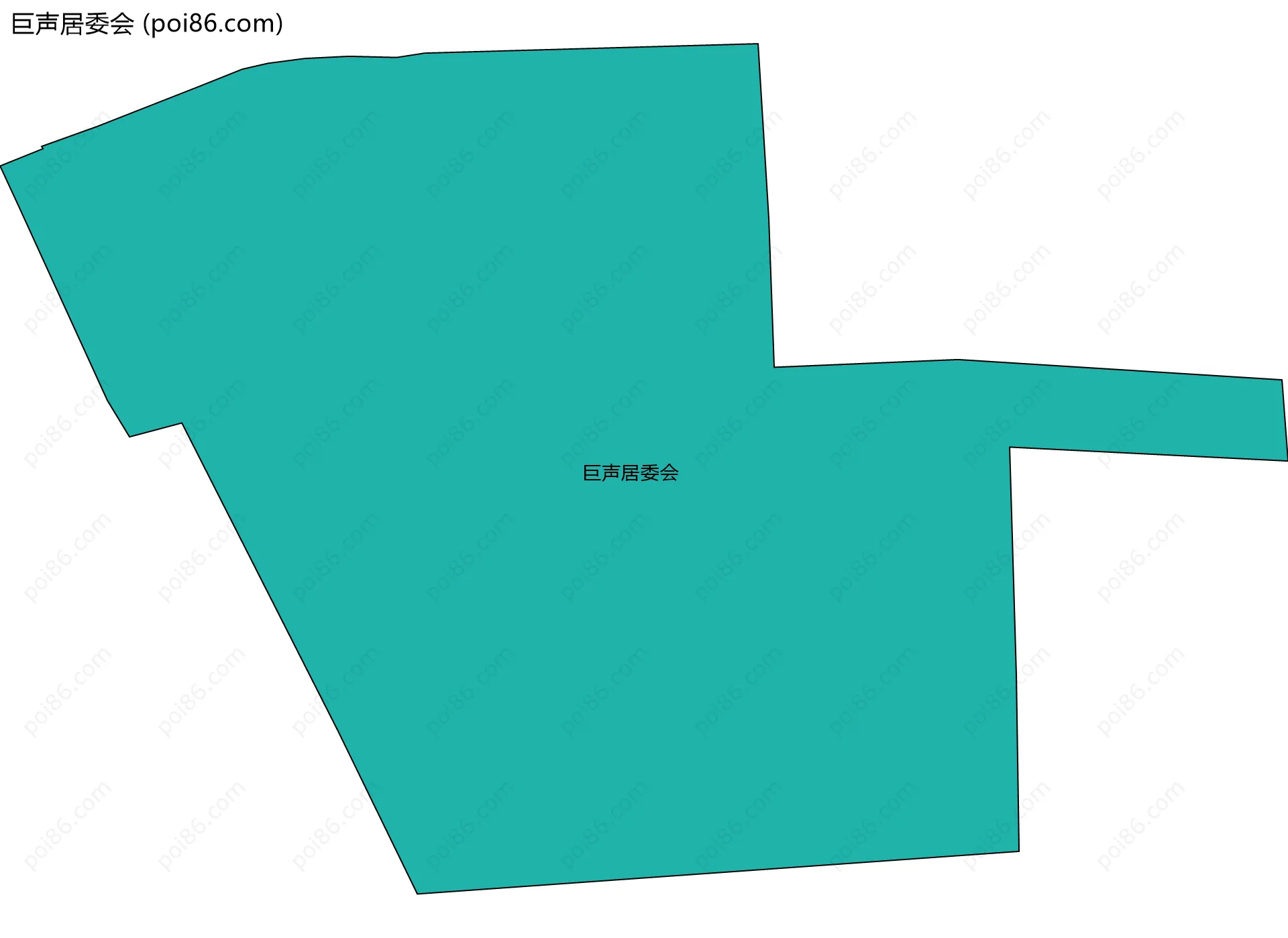 巨声居委会边界地图