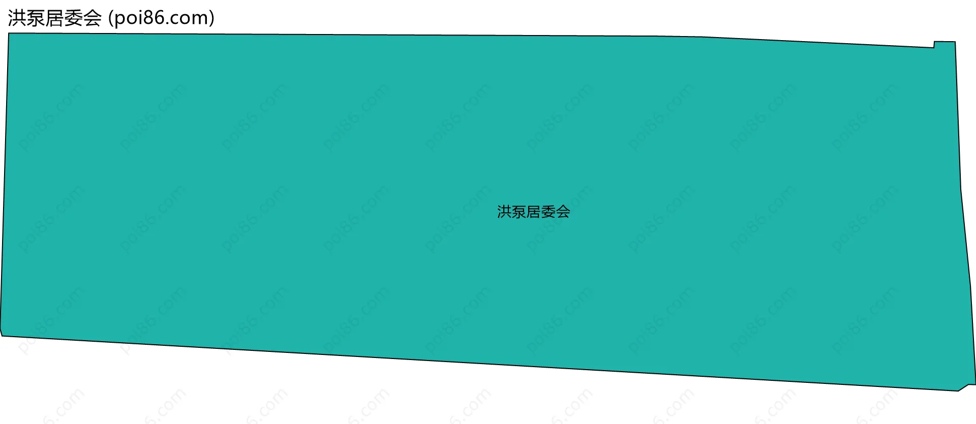 洪泵居委会边界地图