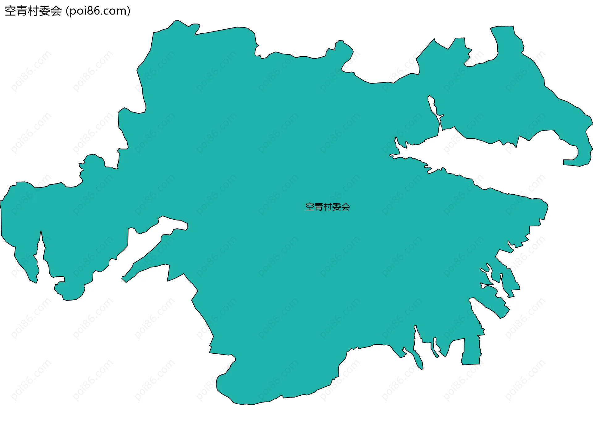 空青村委会边界地图