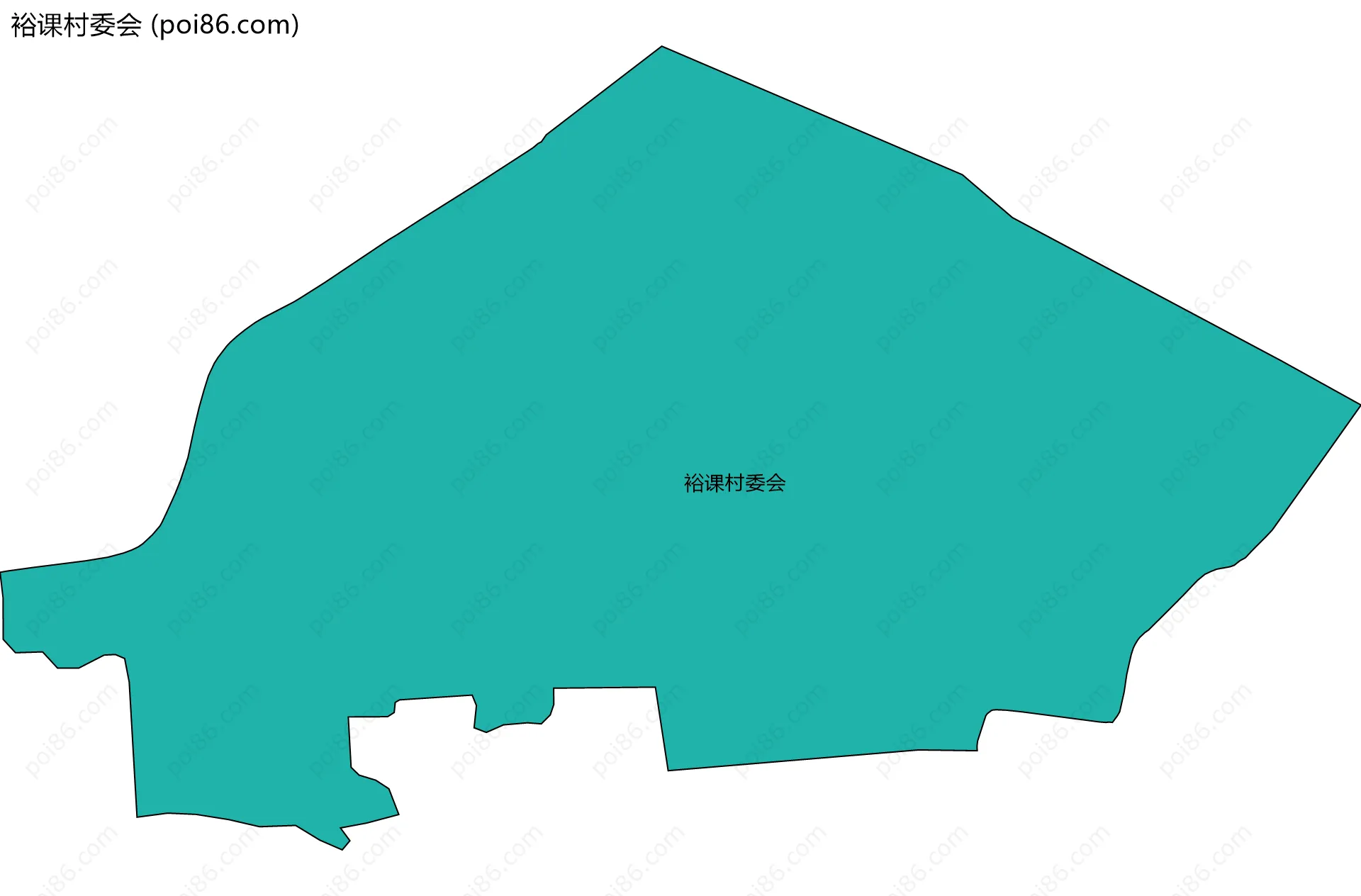 裕课村委会边界地图