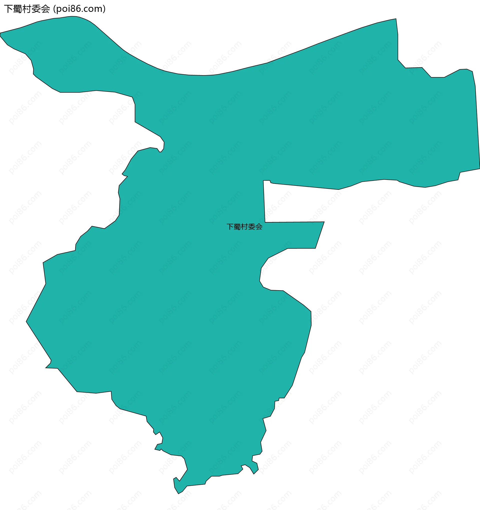 下蜀村委会边界地图