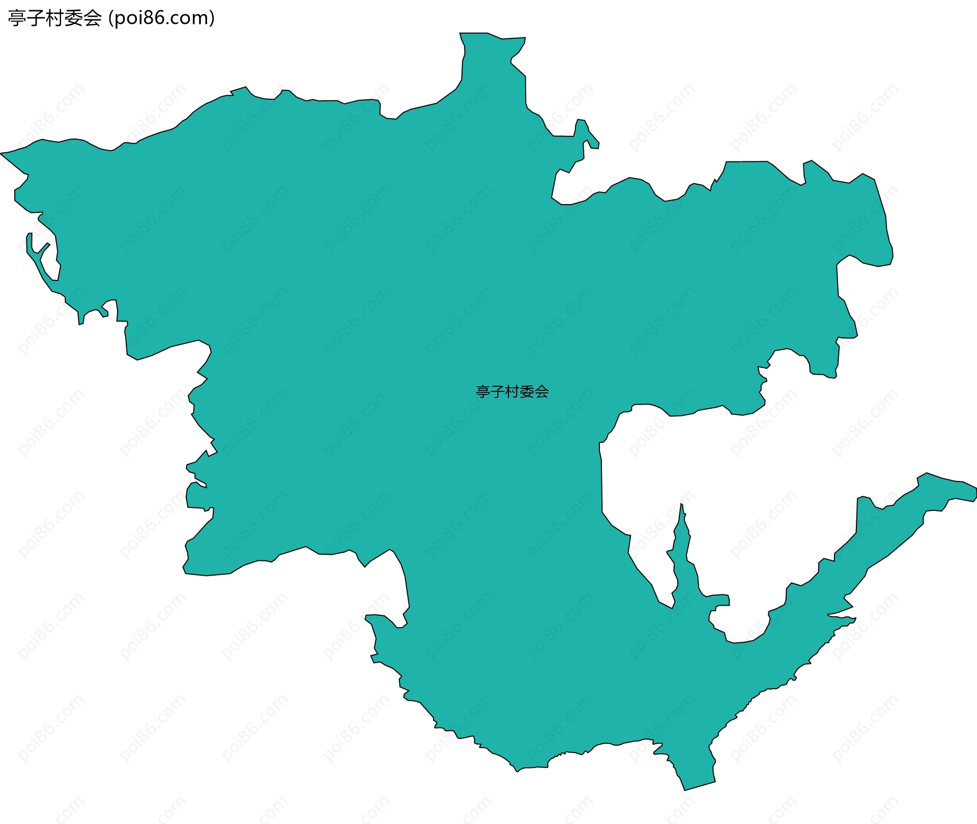 亭子村委会边界地图