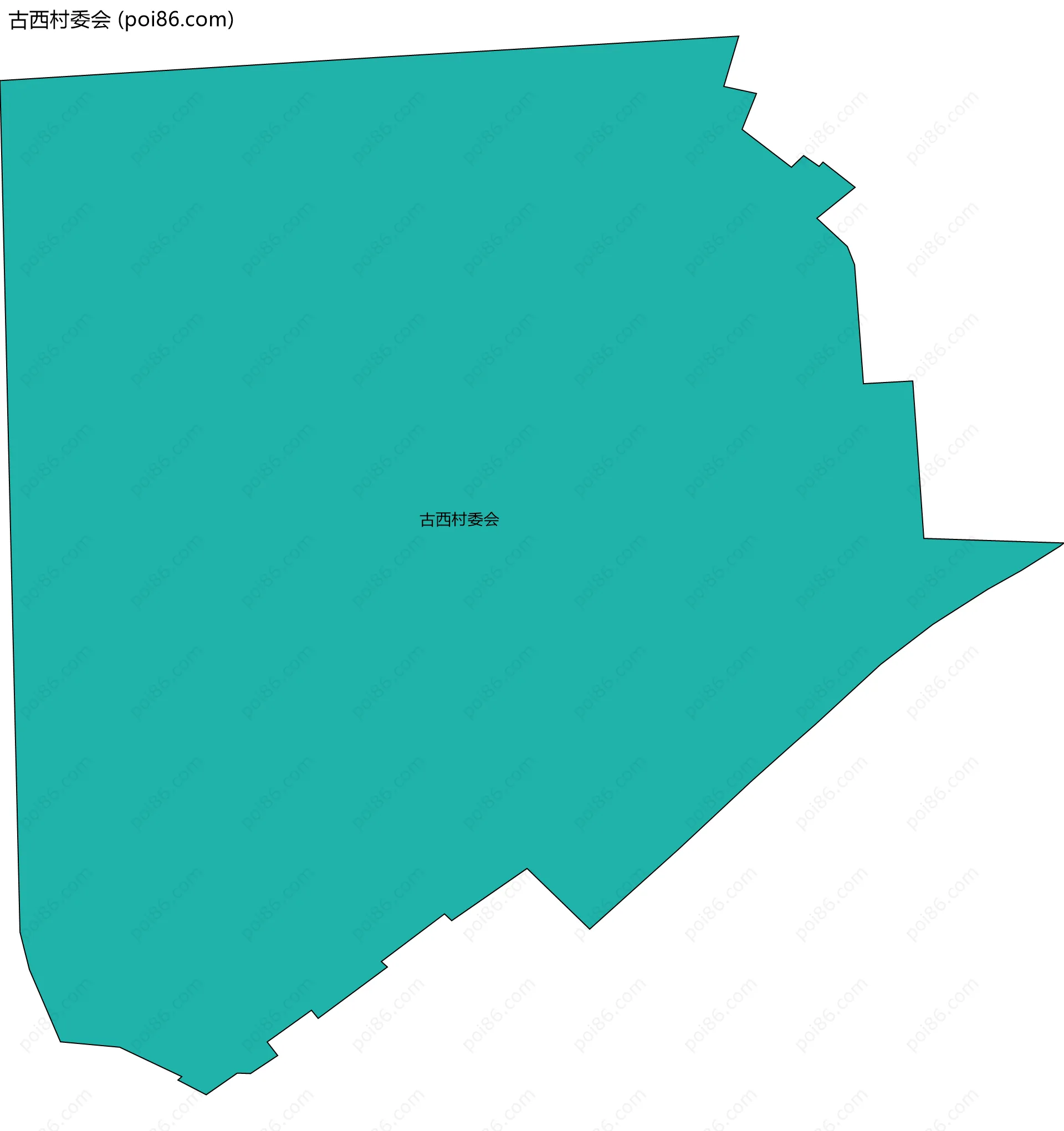 古西村委会边界地图