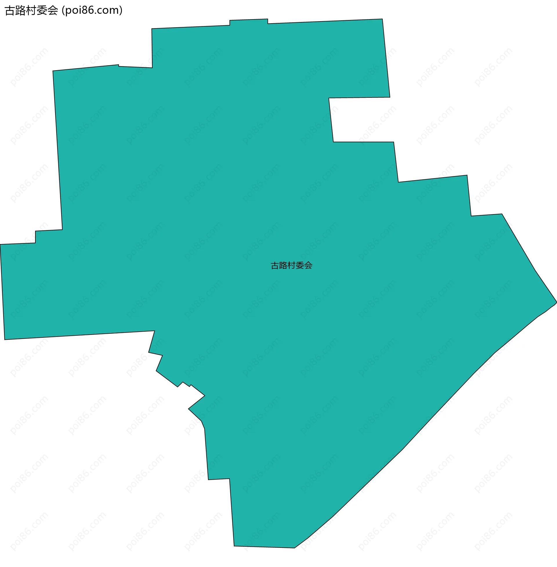 古路村委会边界地图