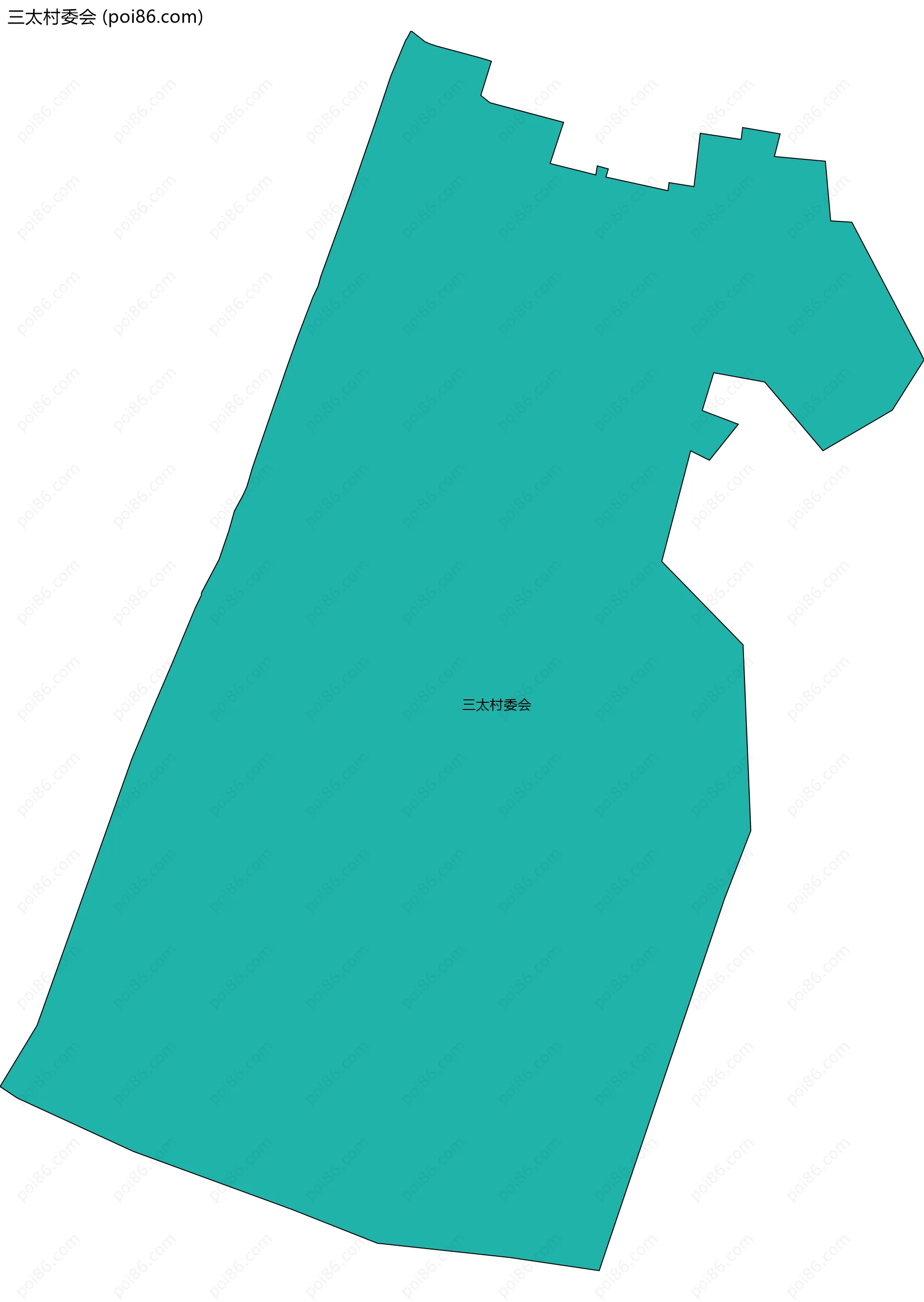 三太村委会边界地图