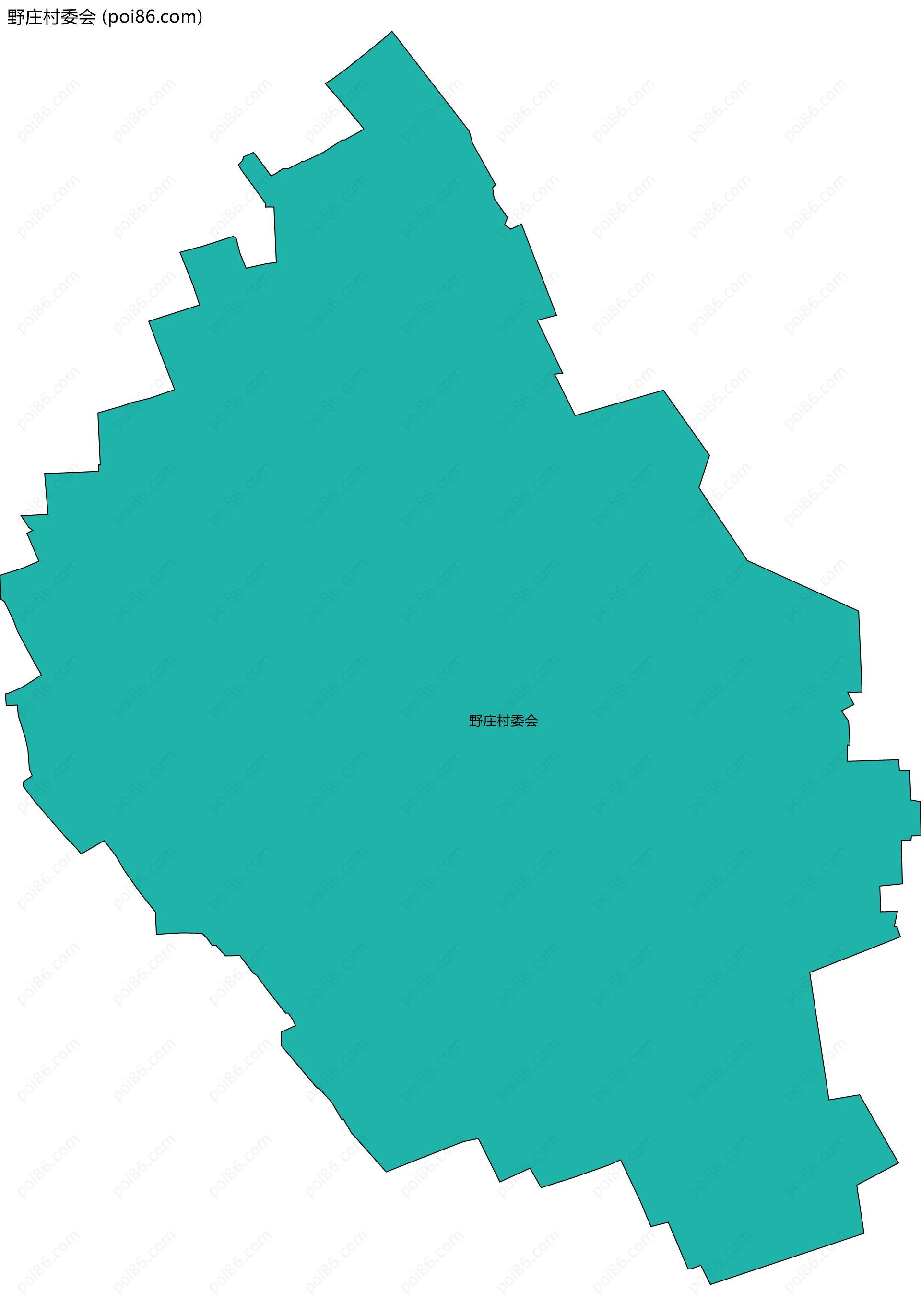 野庄村委会边界地图