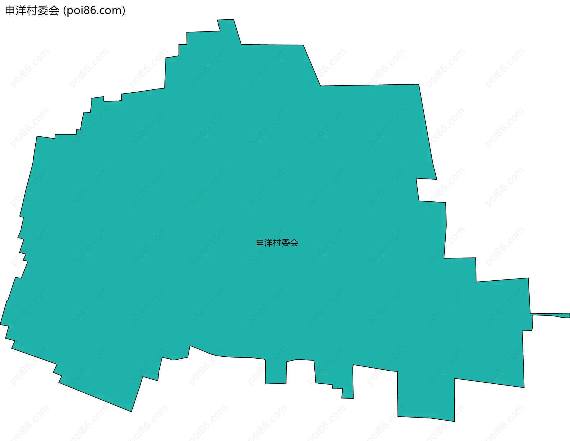 申洋村委会边界地图