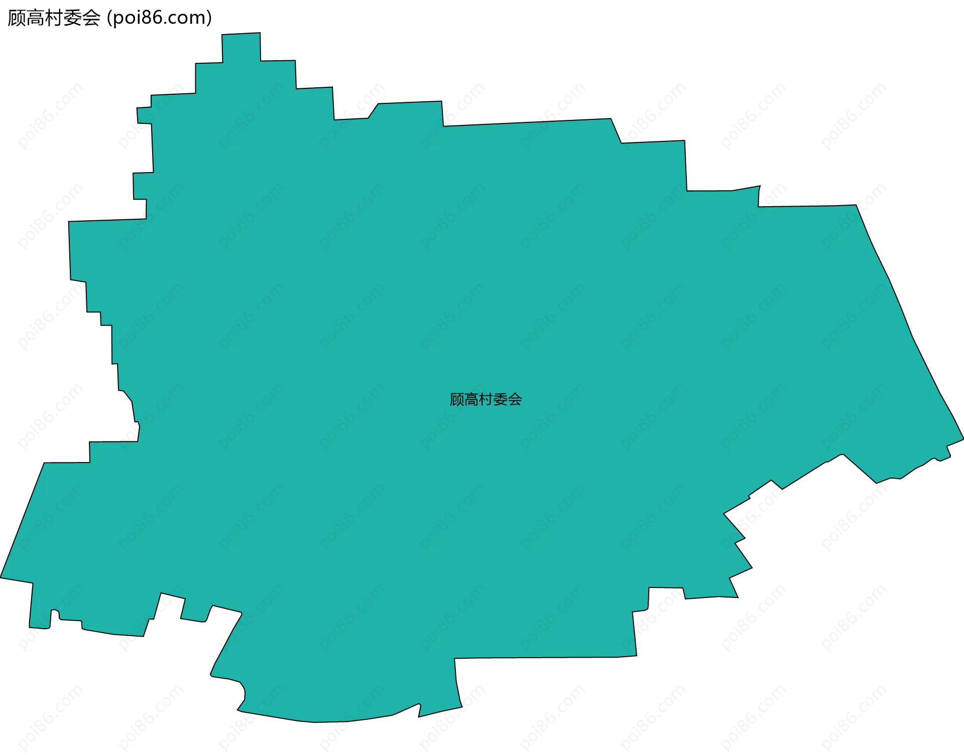 顾高村委会边界地图