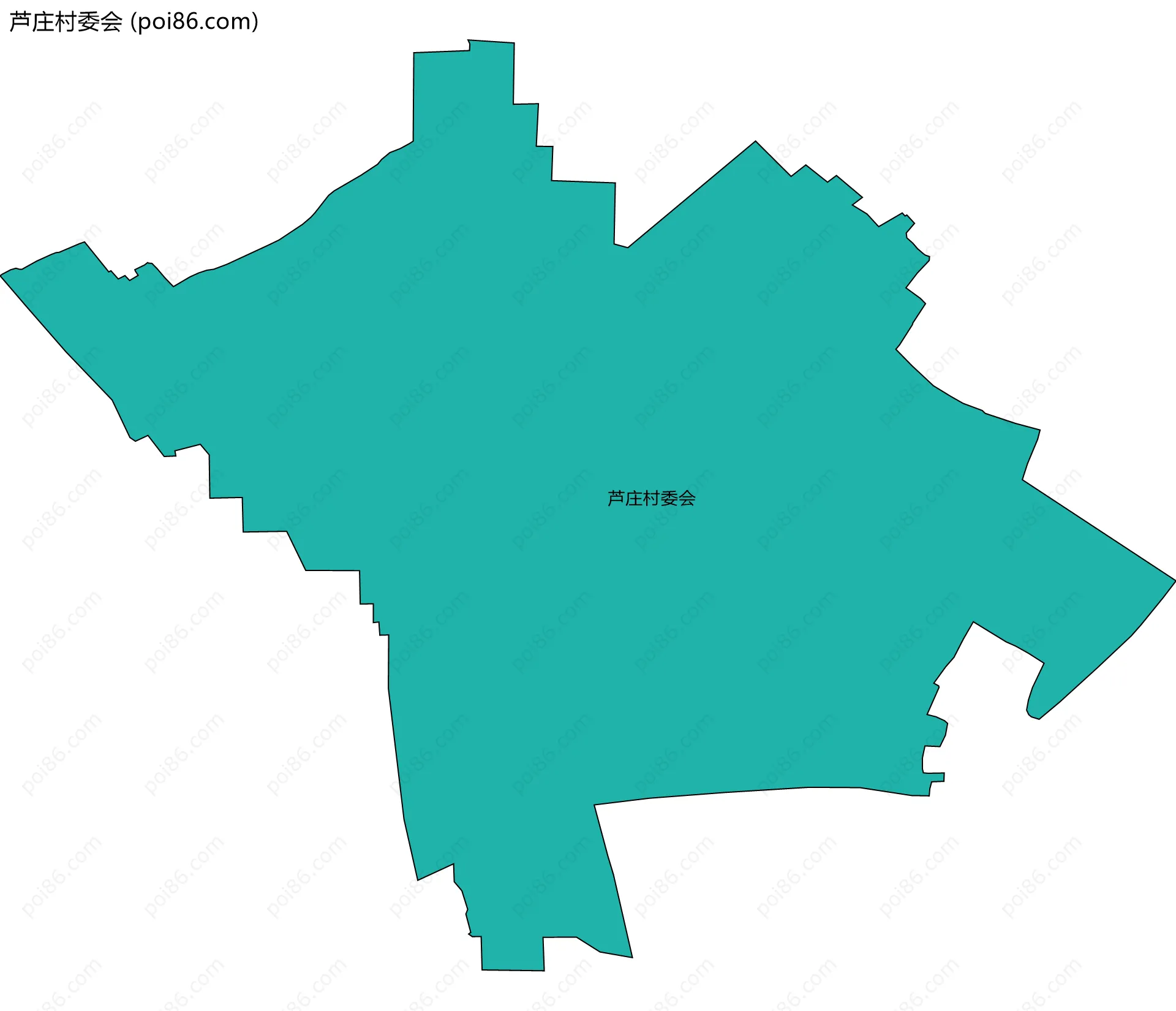 芦庄村委会边界地图