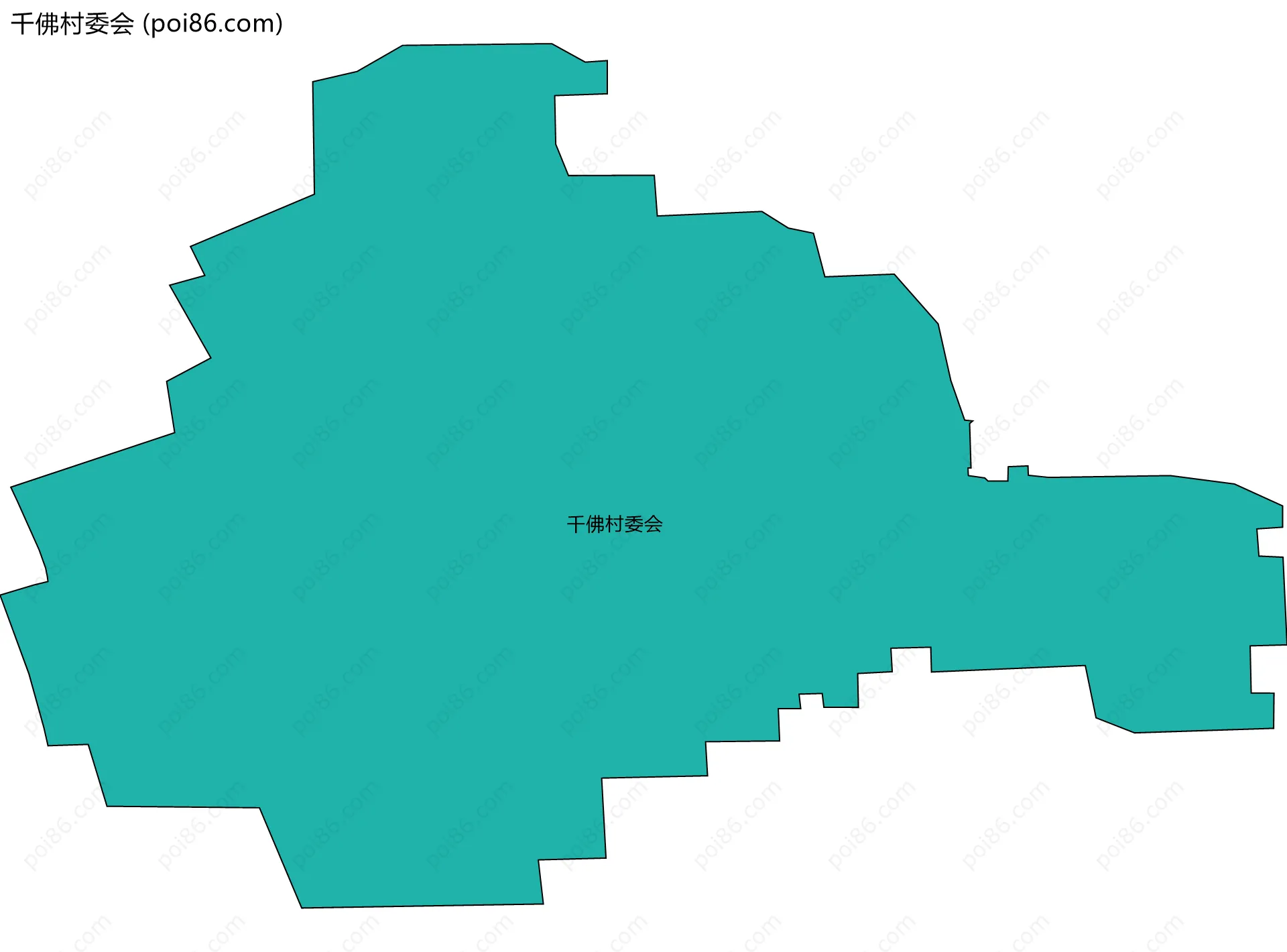 千佛村委会边界地图