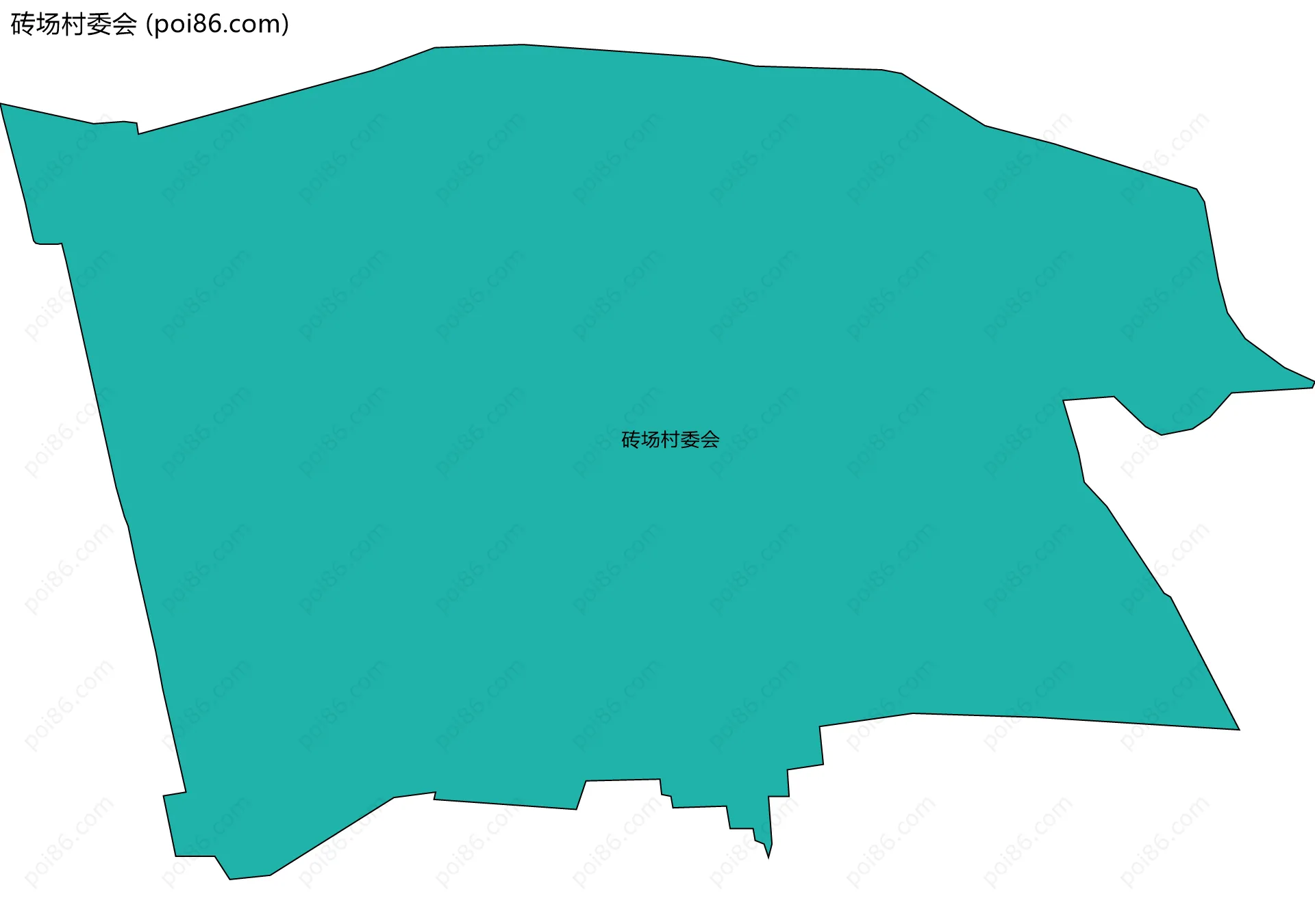 砖场村委会边界地图