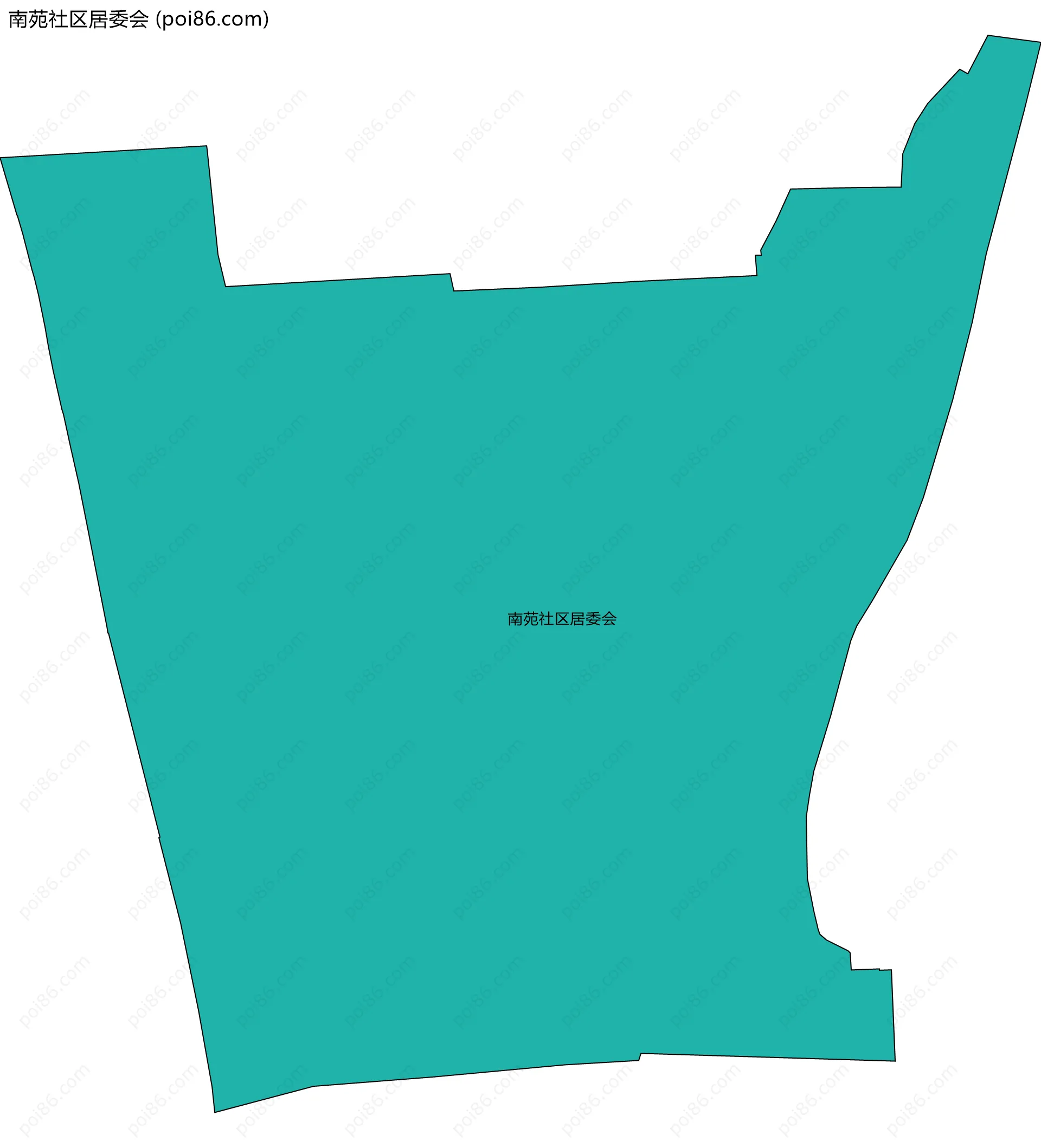 南苑社区居委会边界地图