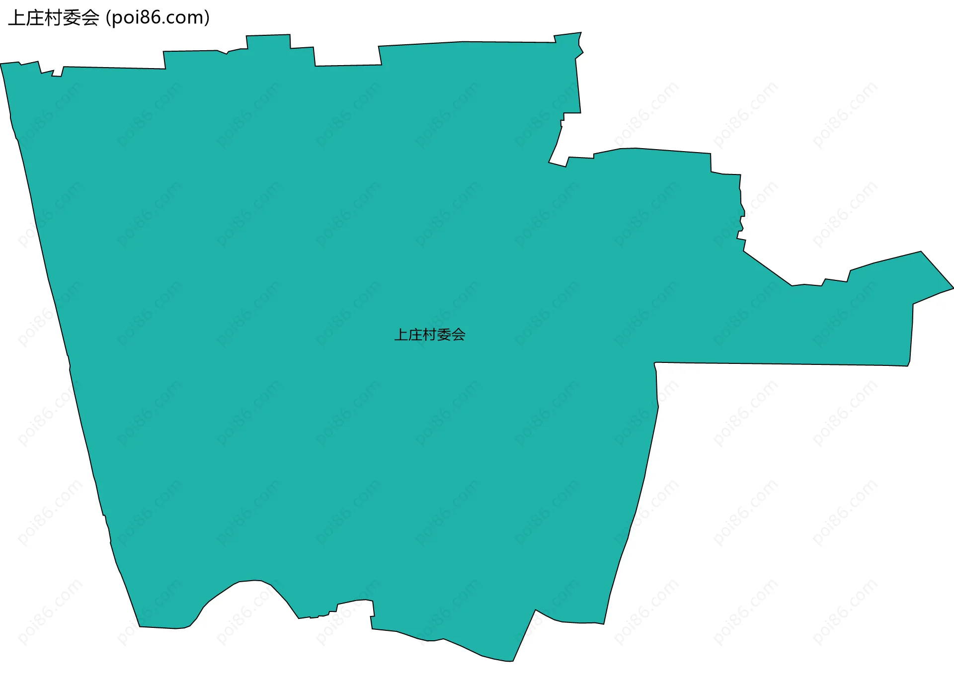 上庄村委会边界地图