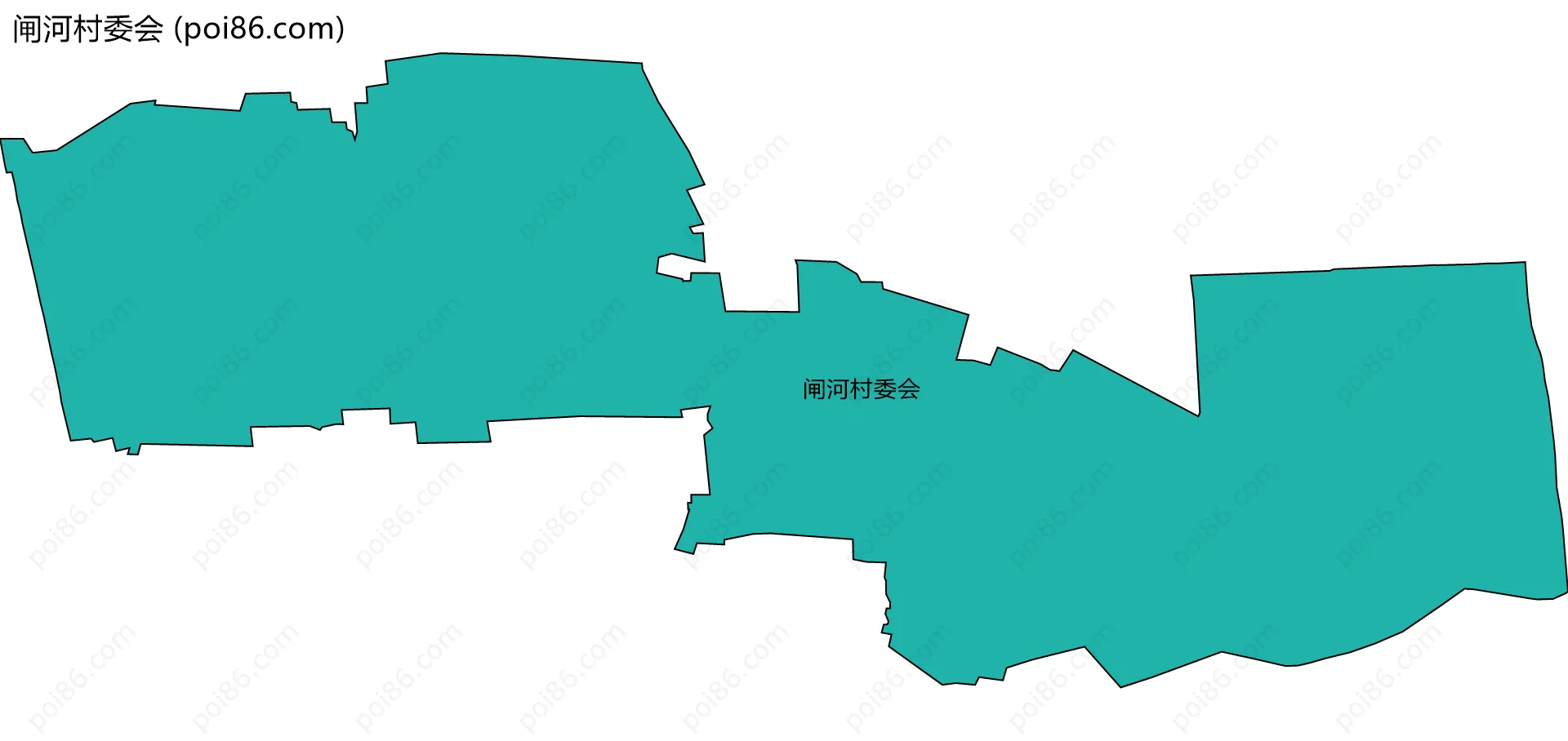 闸河村委会边界地图