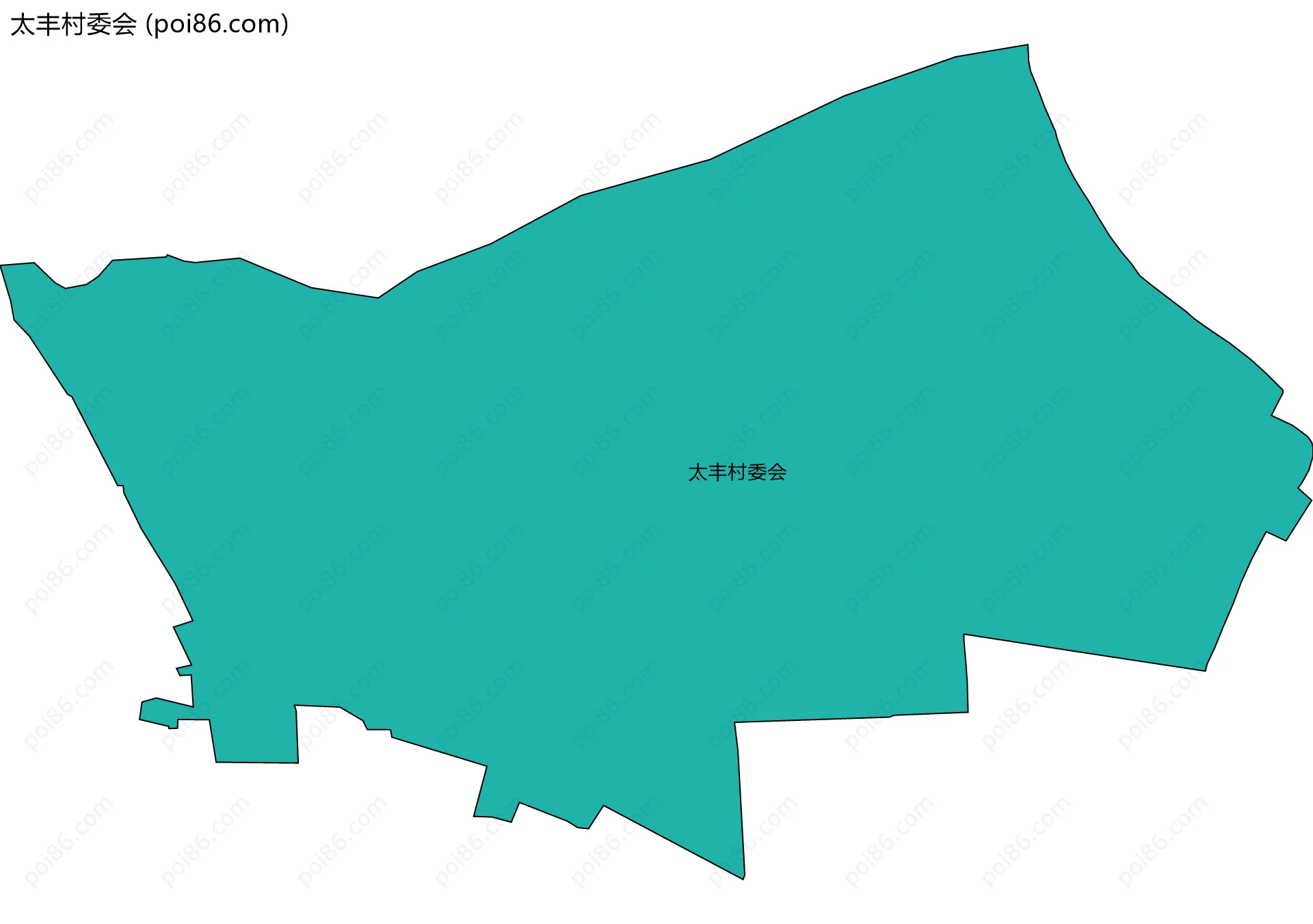 太丰村委会边界地图