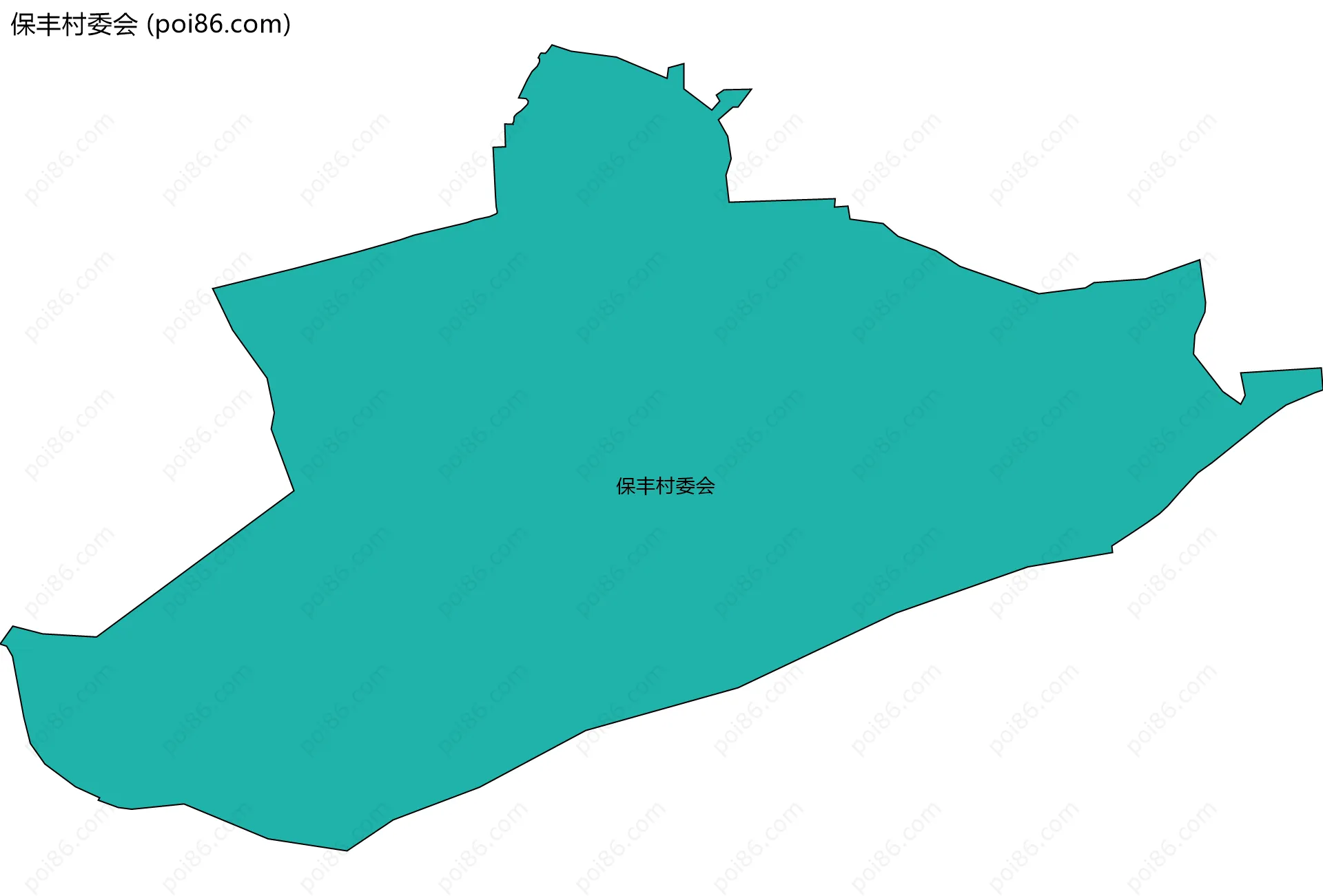 保丰村委会边界地图