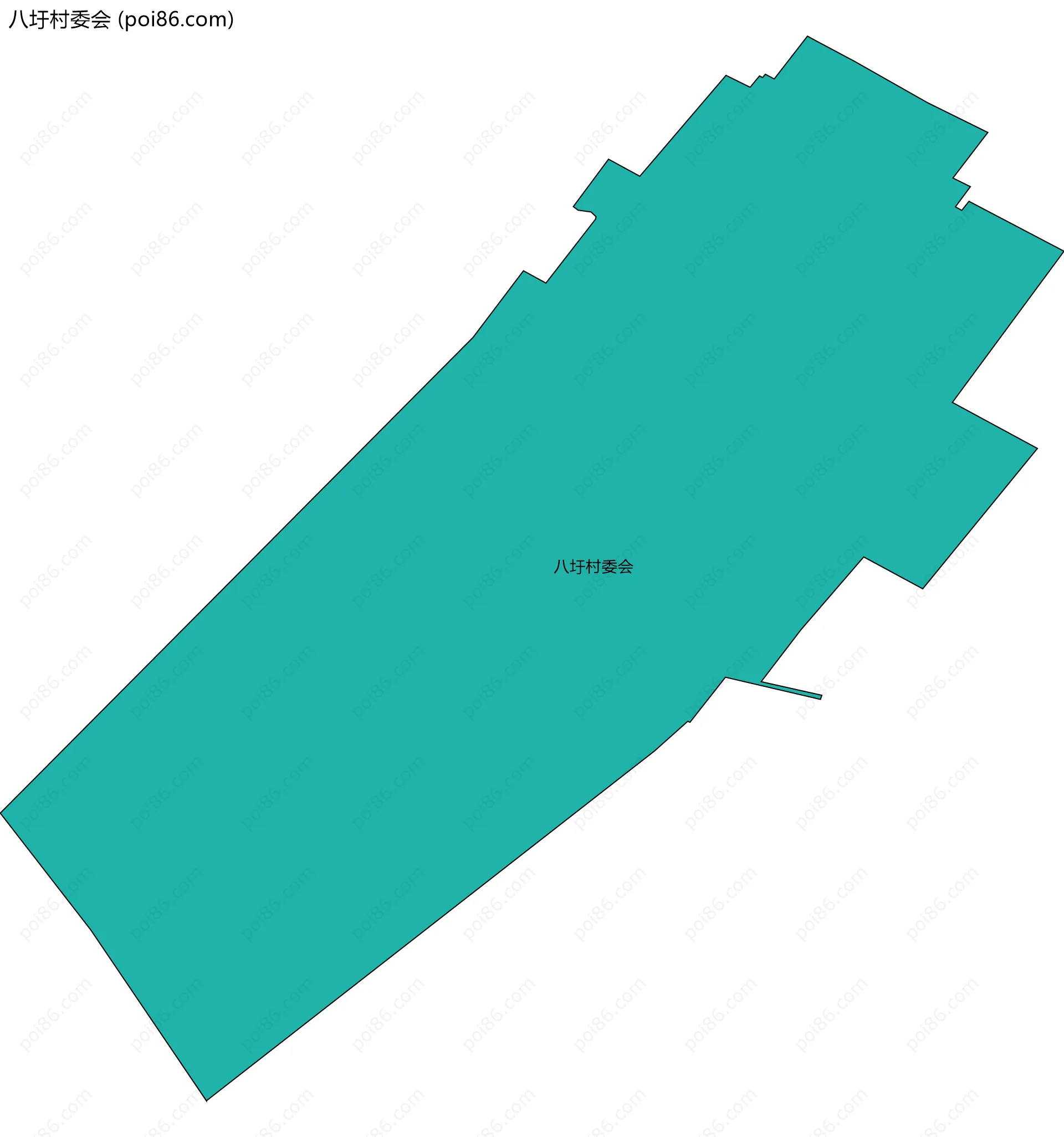 八圩村委会边界地图