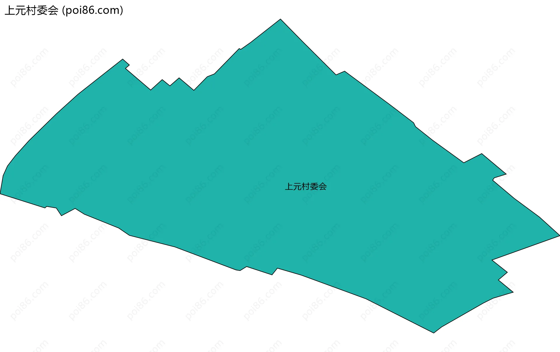 上元村委会边界地图
