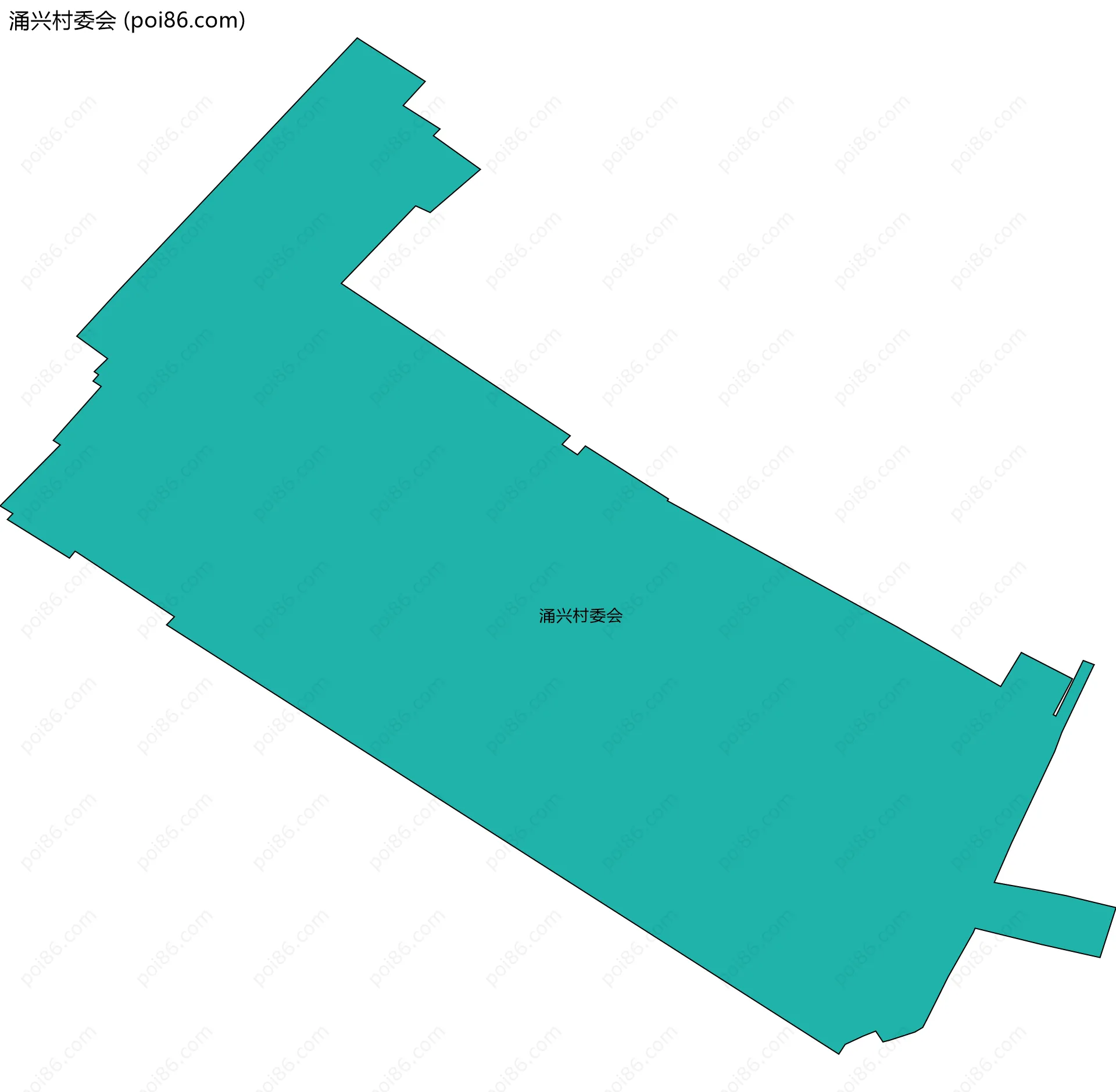 涌兴村委会边界地图