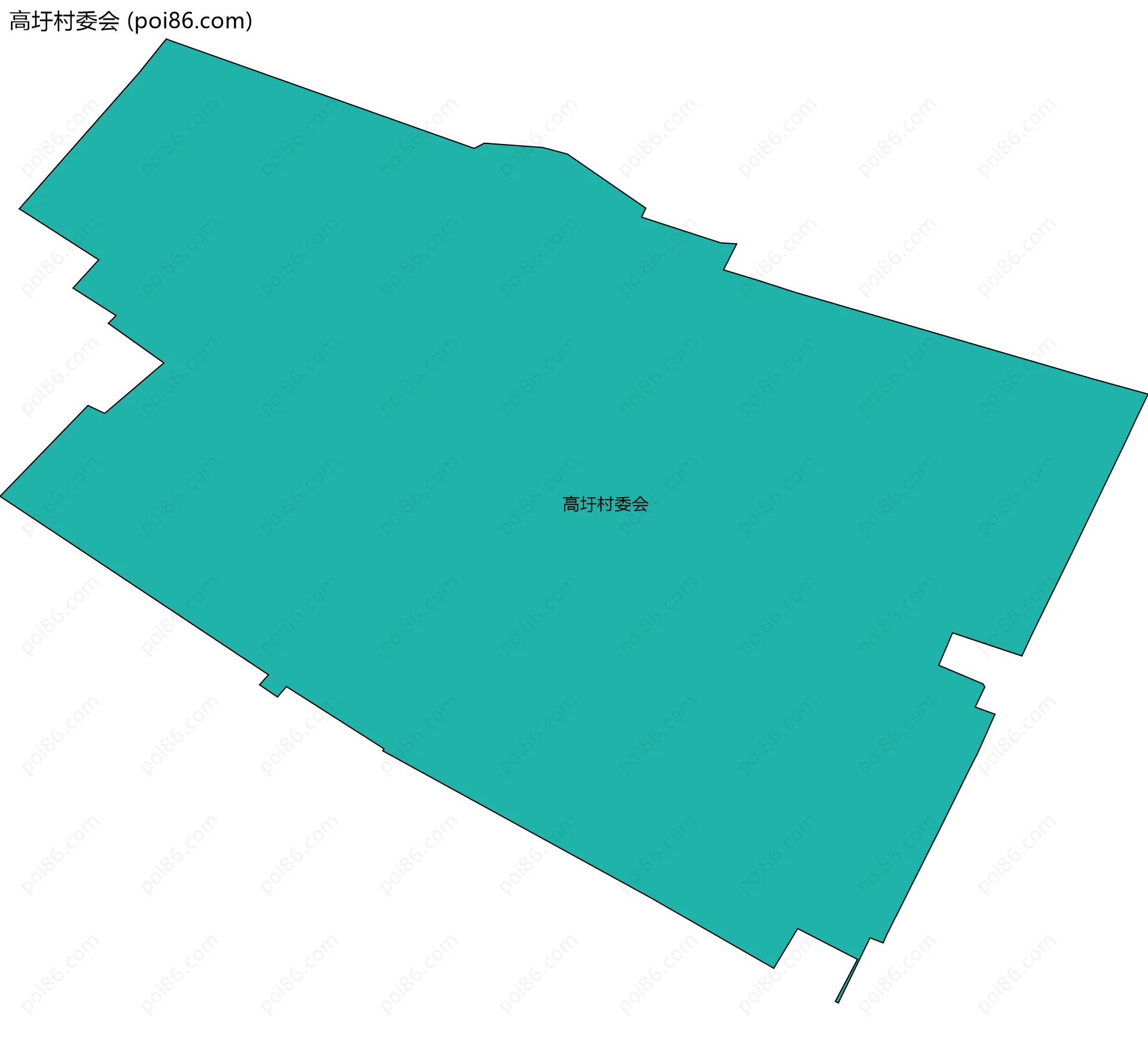 高圩村委会边界地图