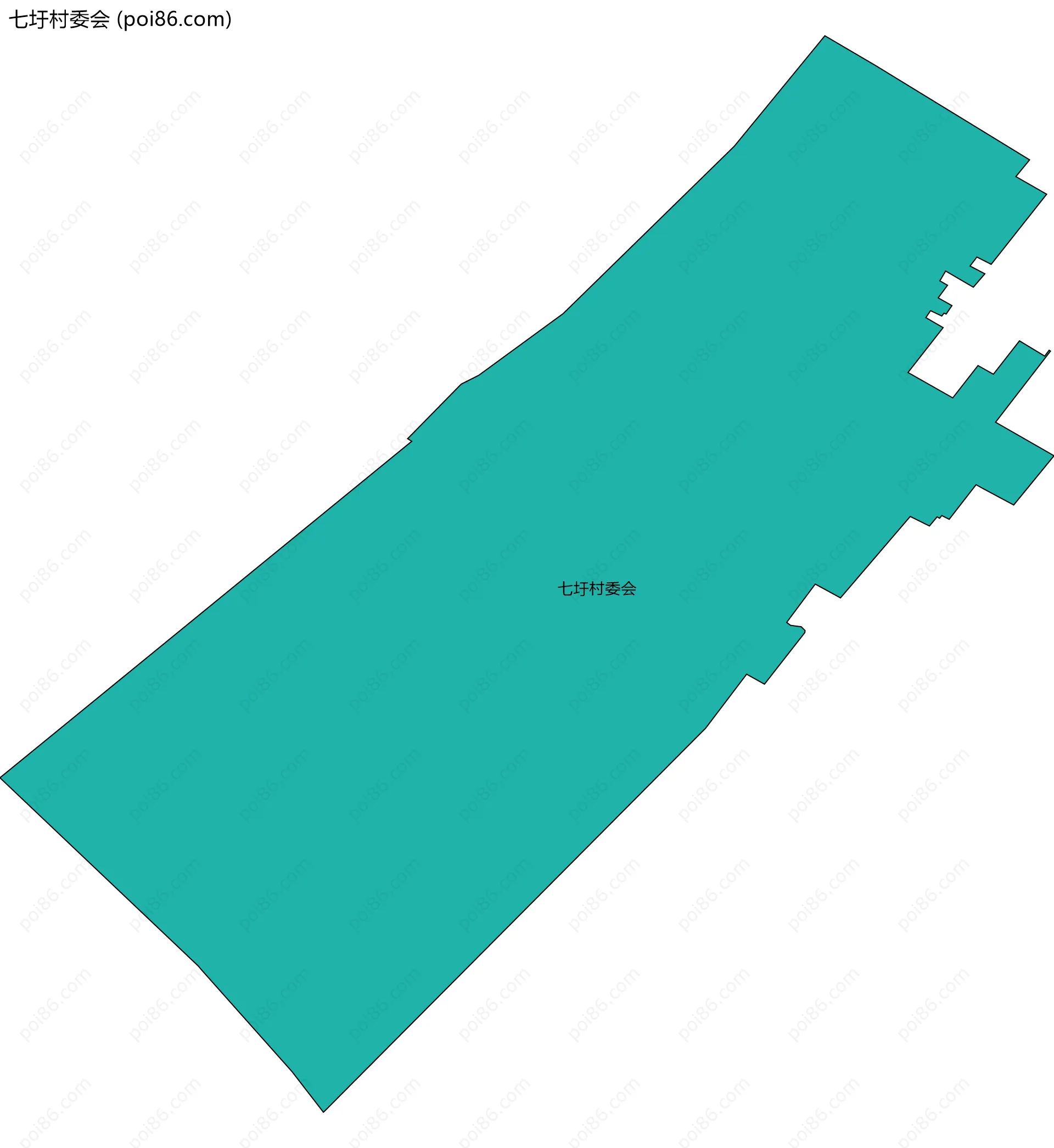 七圩村委会边界地图