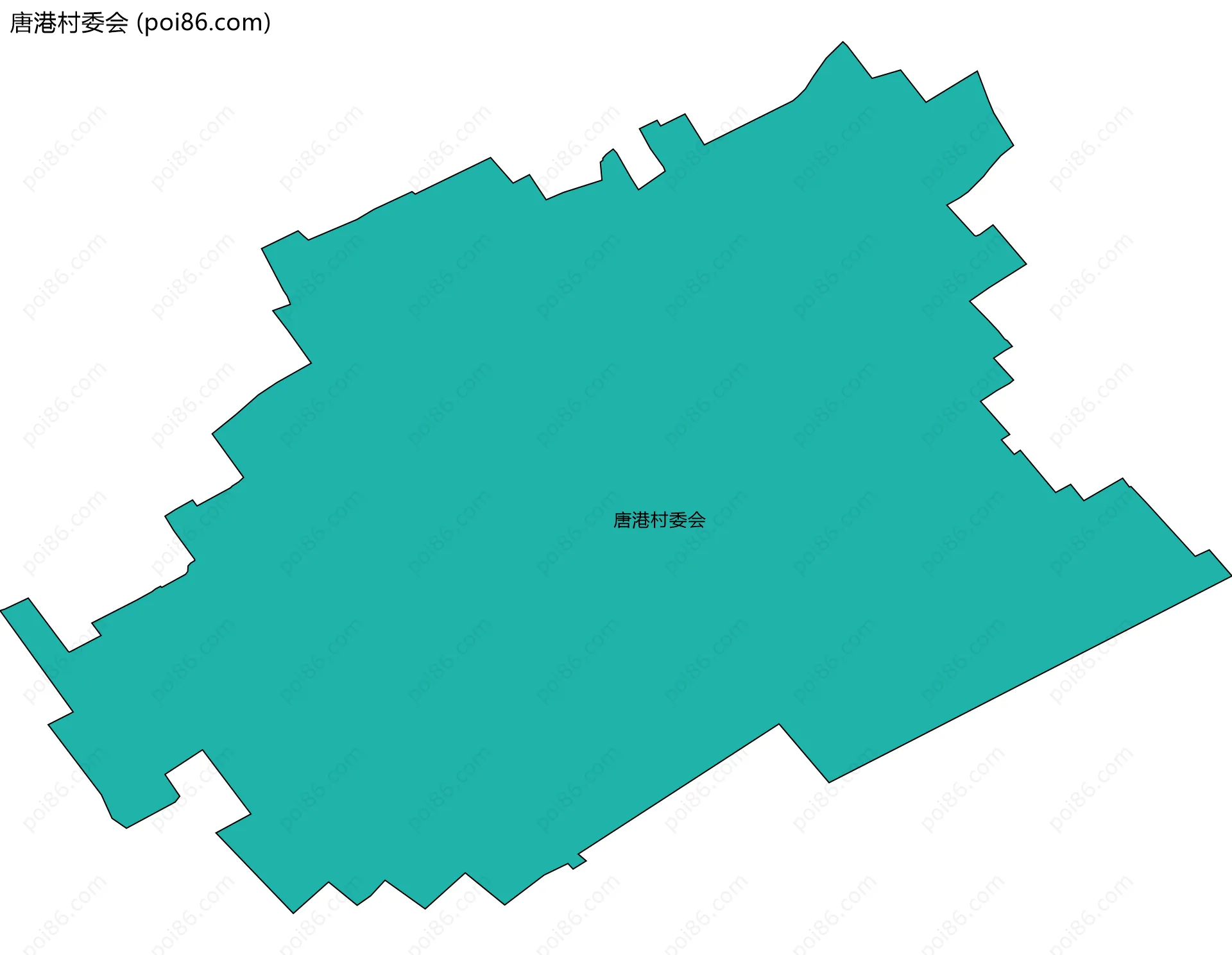 唐港村委会边界地图