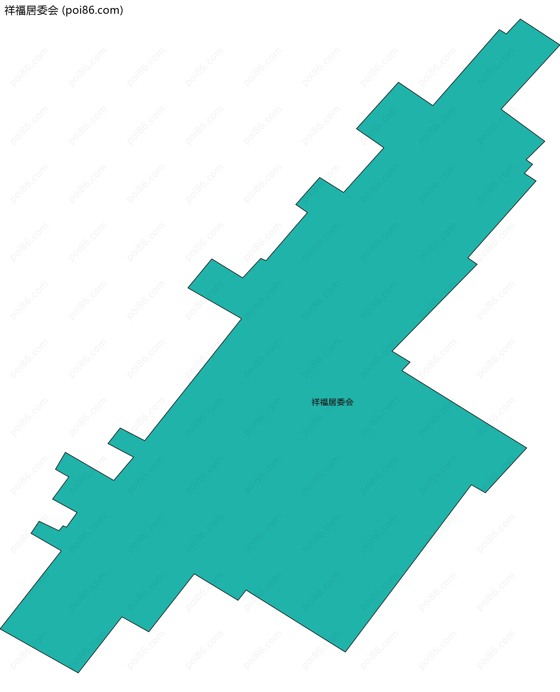 祥福居委会边界地图