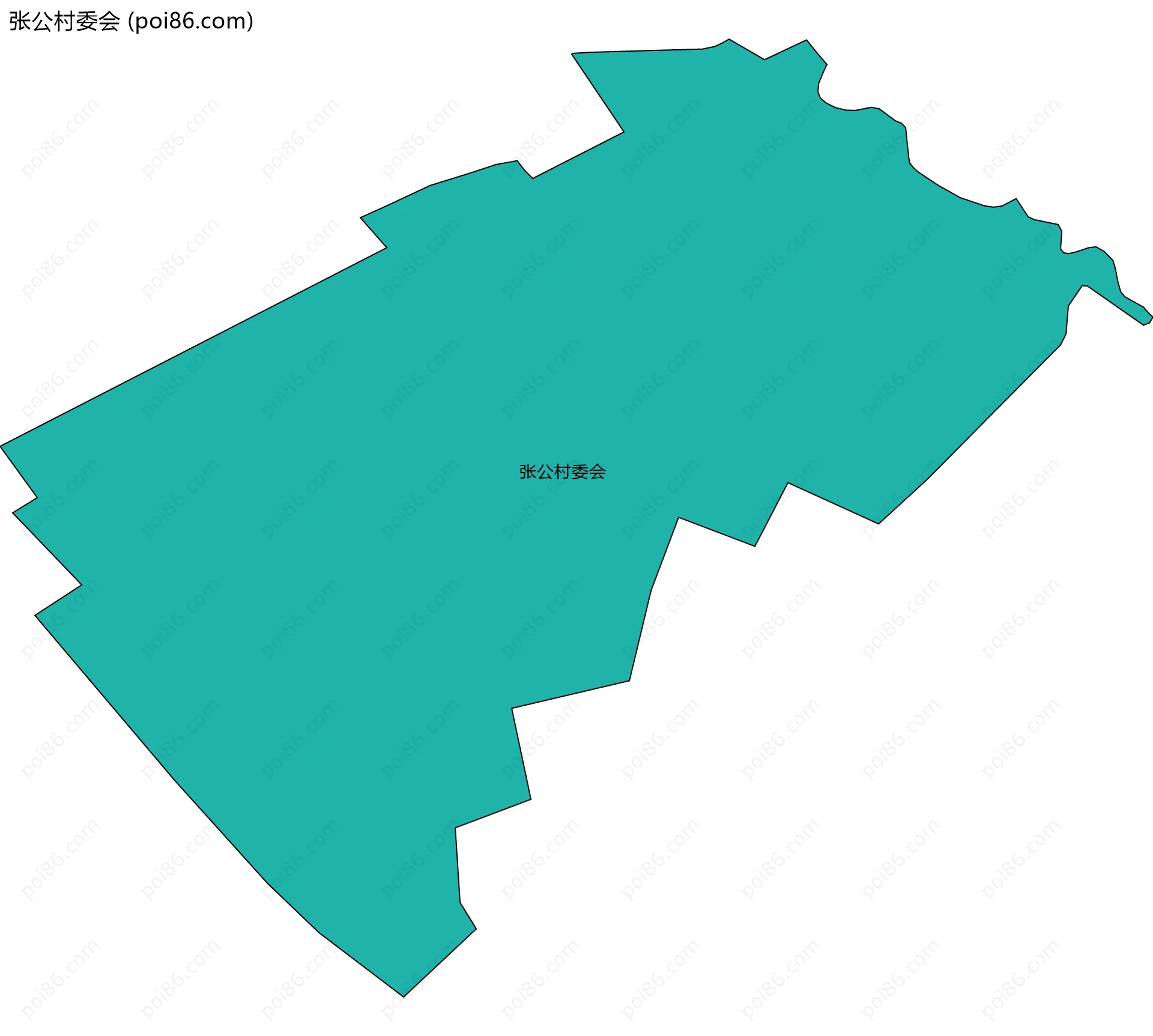 张公村委会边界地图