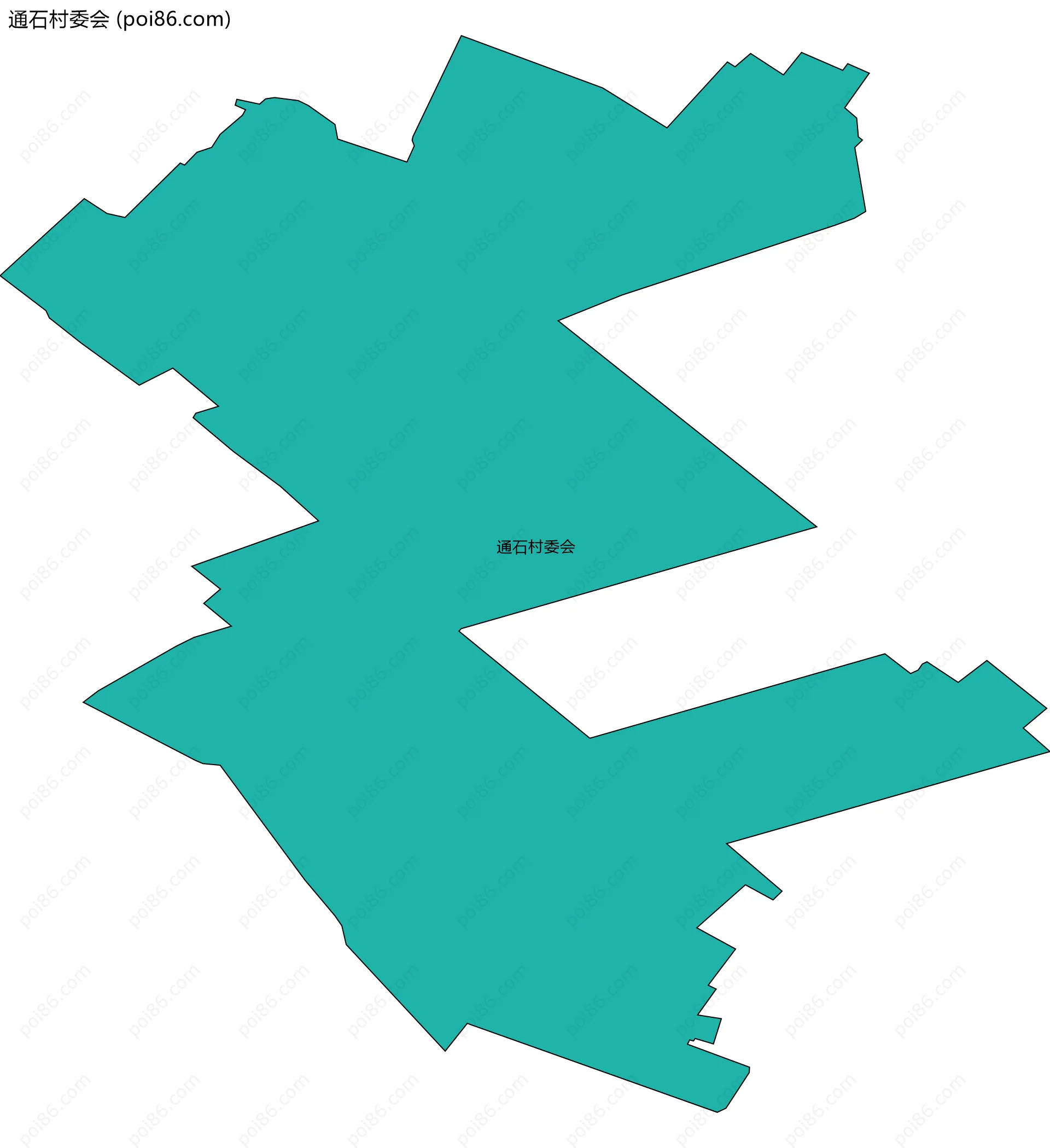 通石村委会边界地图