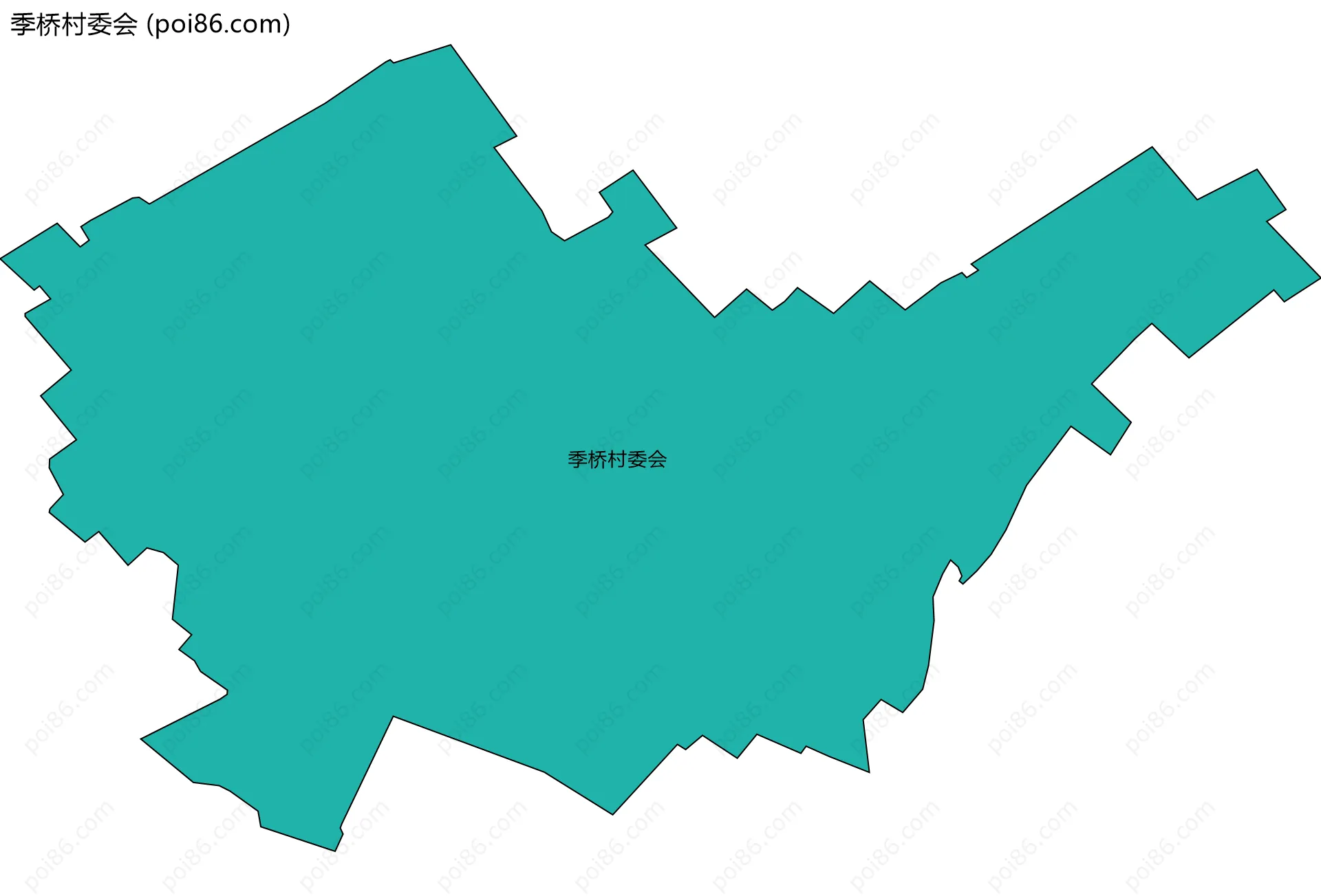 季桥村委会边界地图