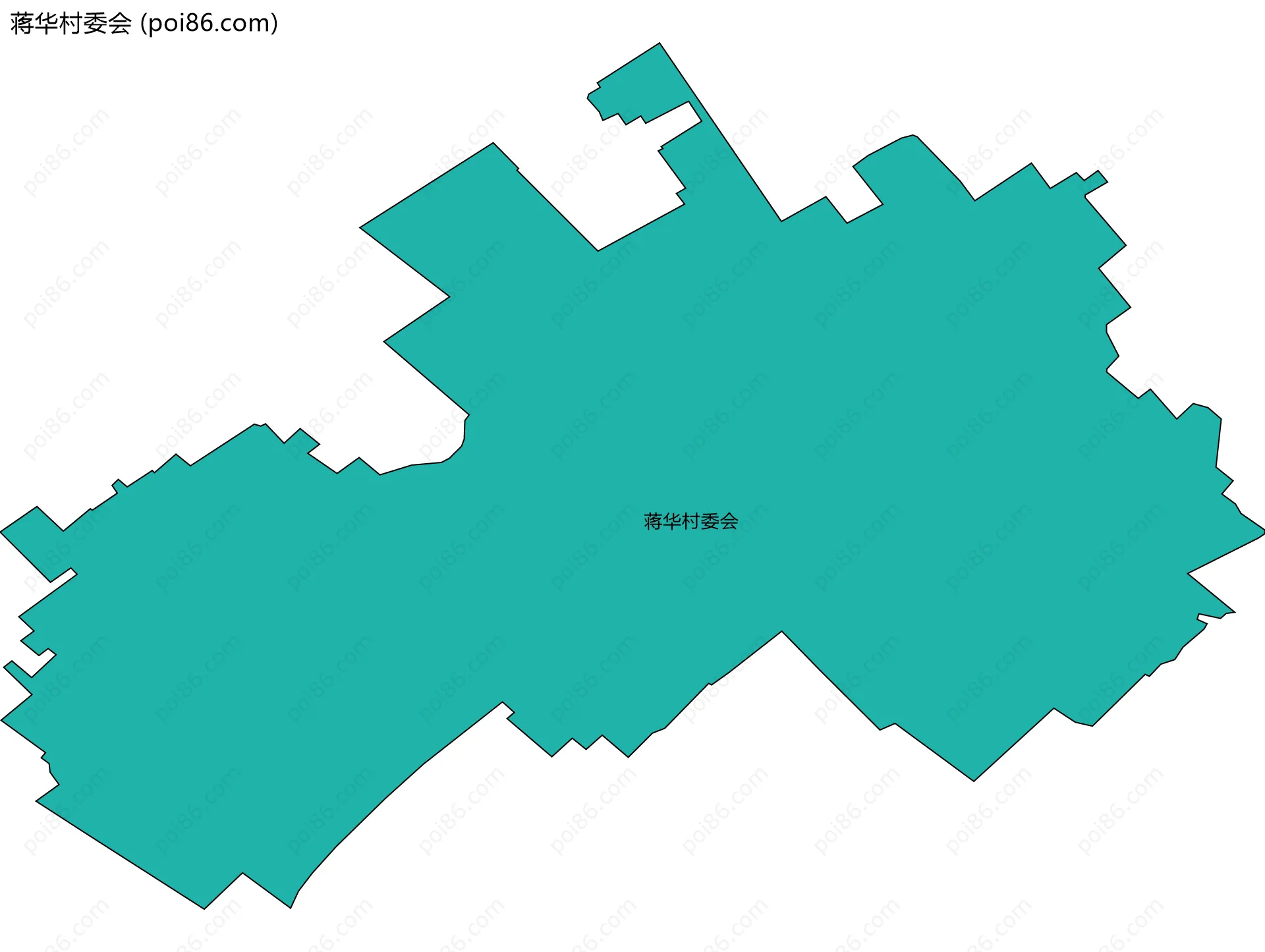 蒋华村委会边界地图