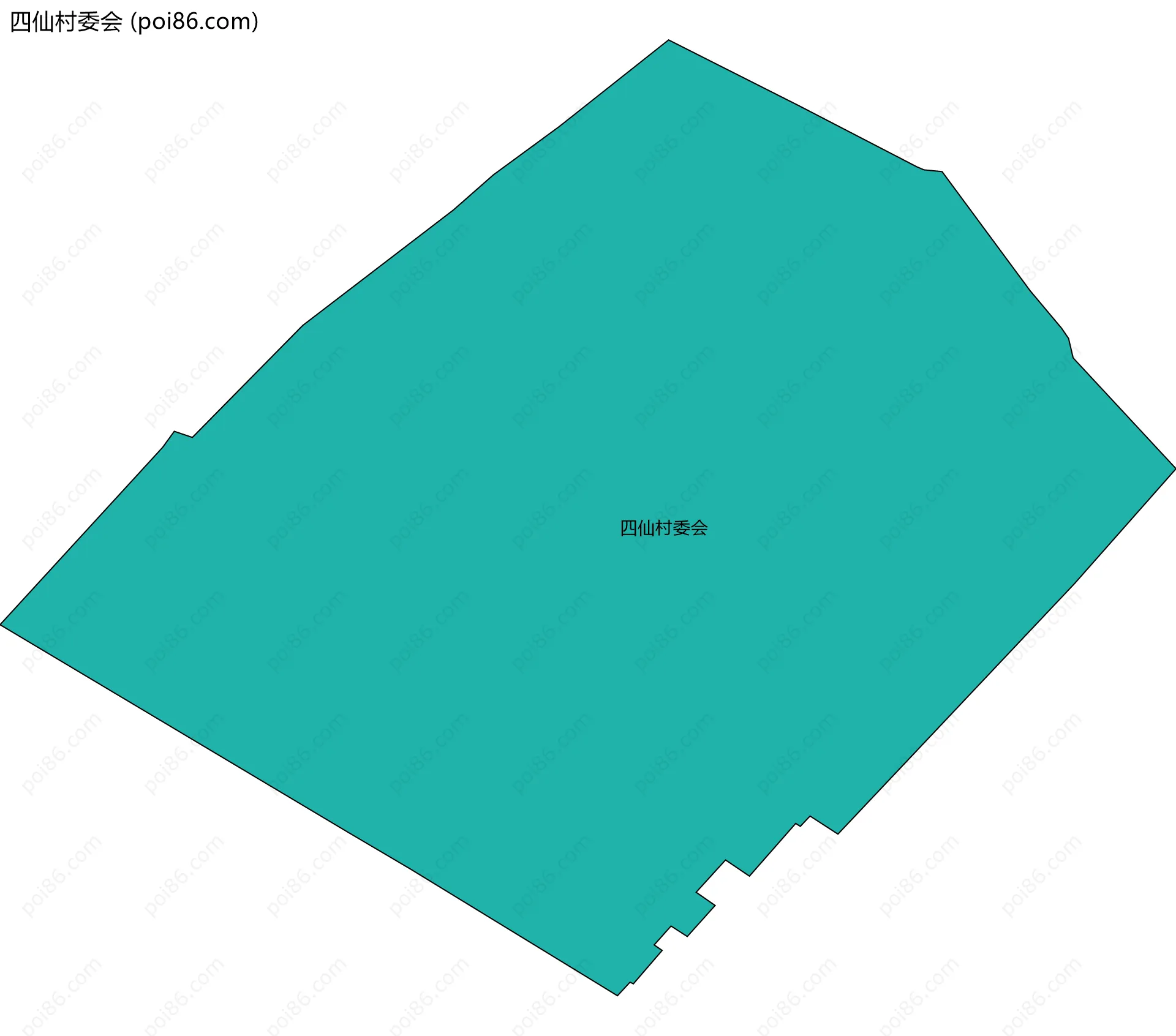 四仙村委会边界地图