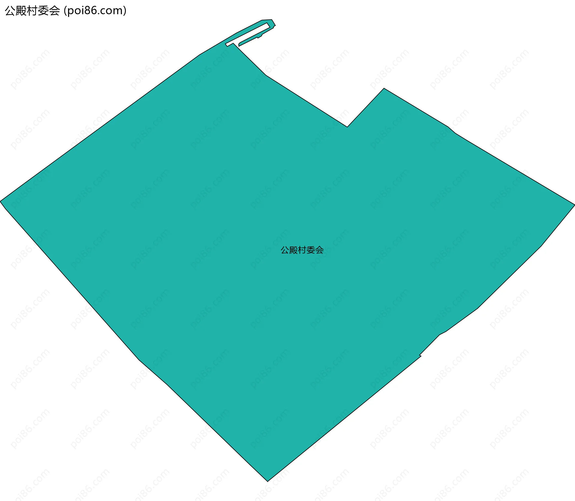 公殿村委会边界地图