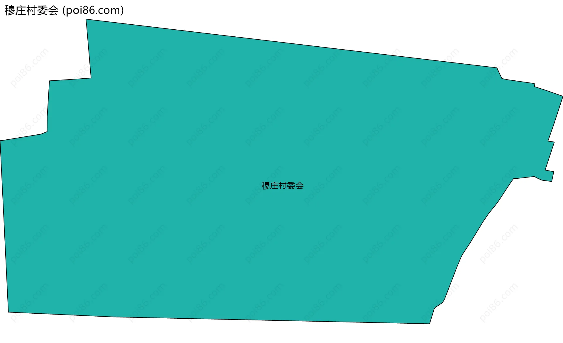 穆庄村委会边界地图
