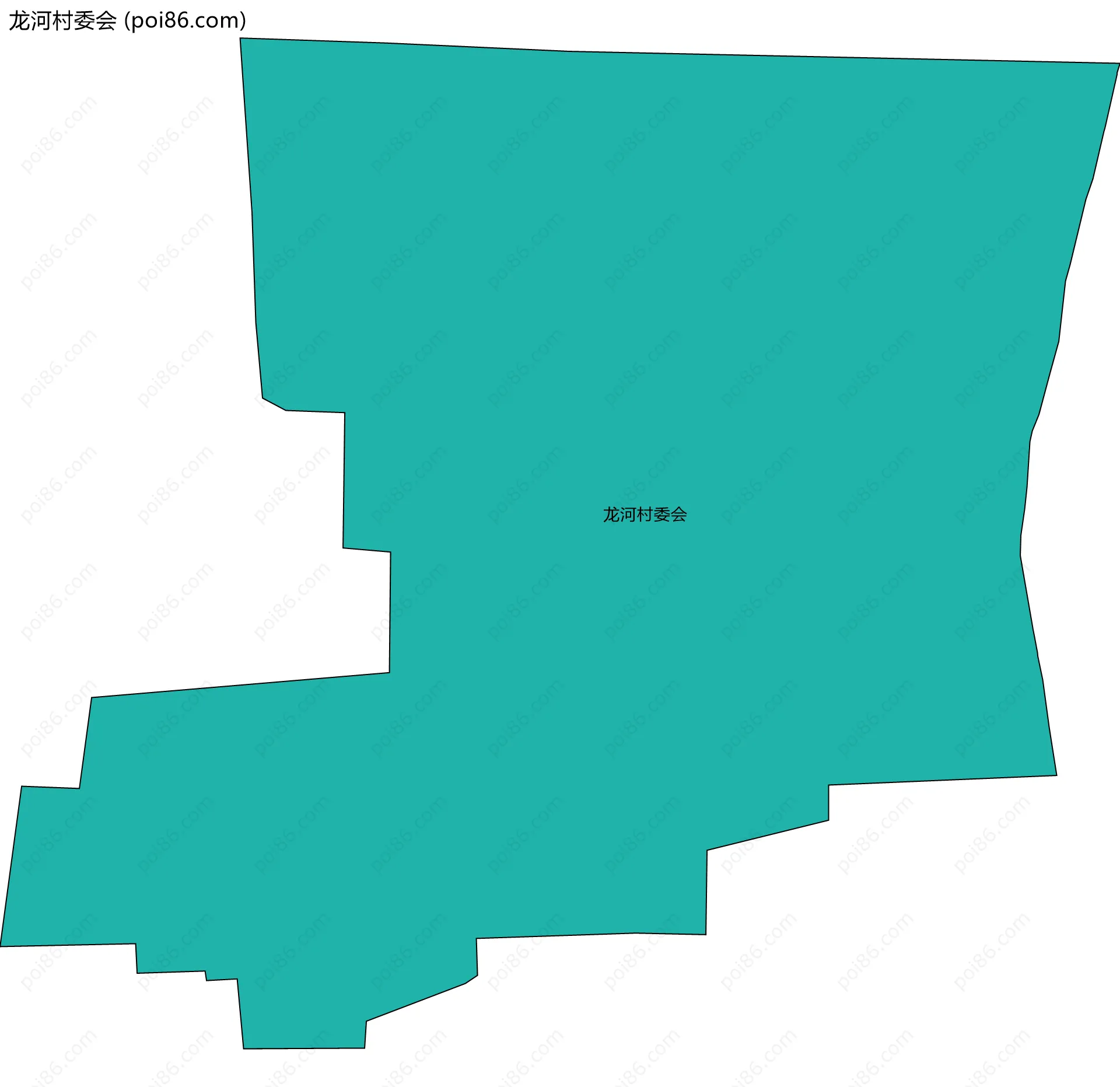 龙河村委会边界地图