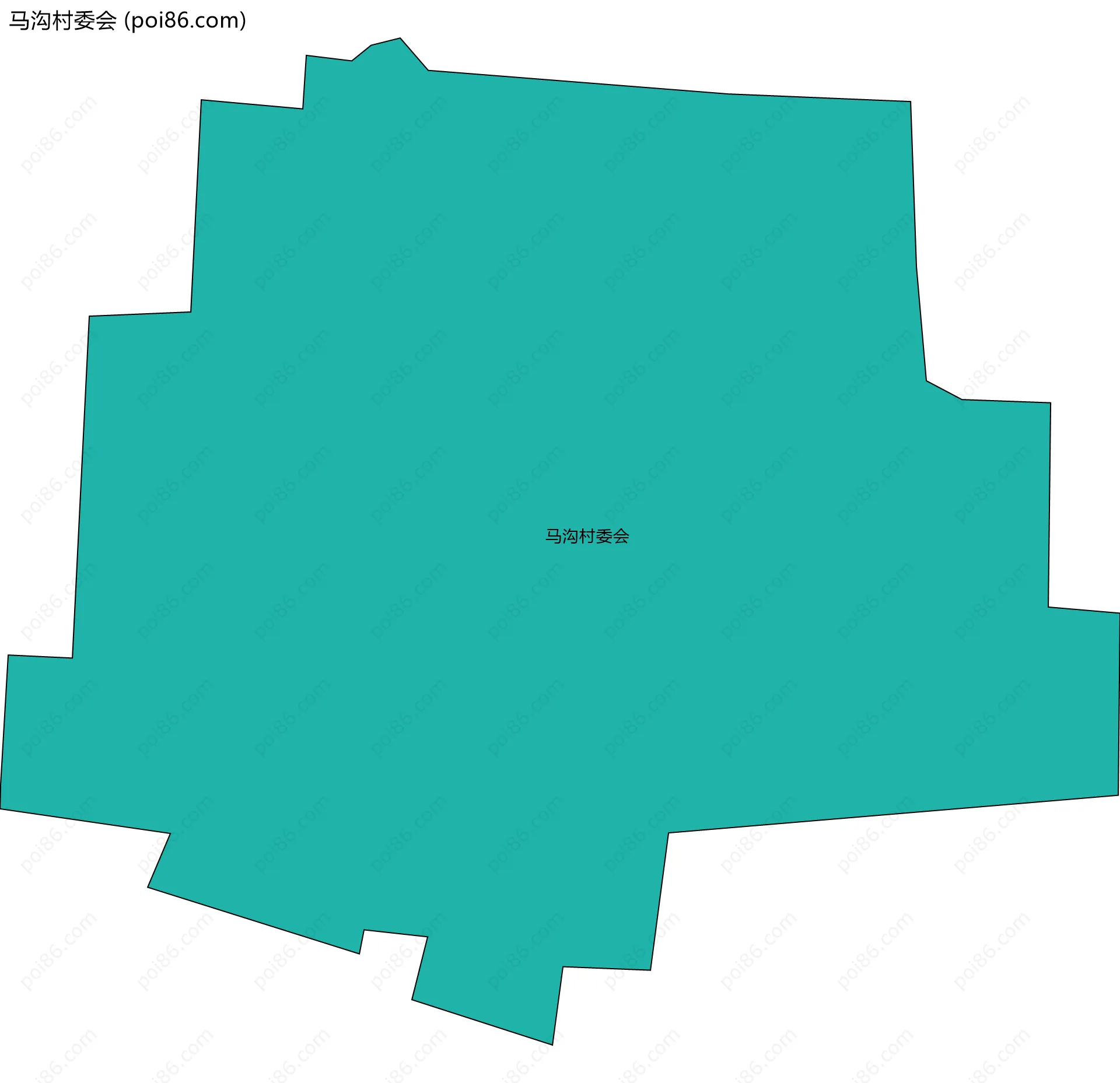 马沟村委会边界地图