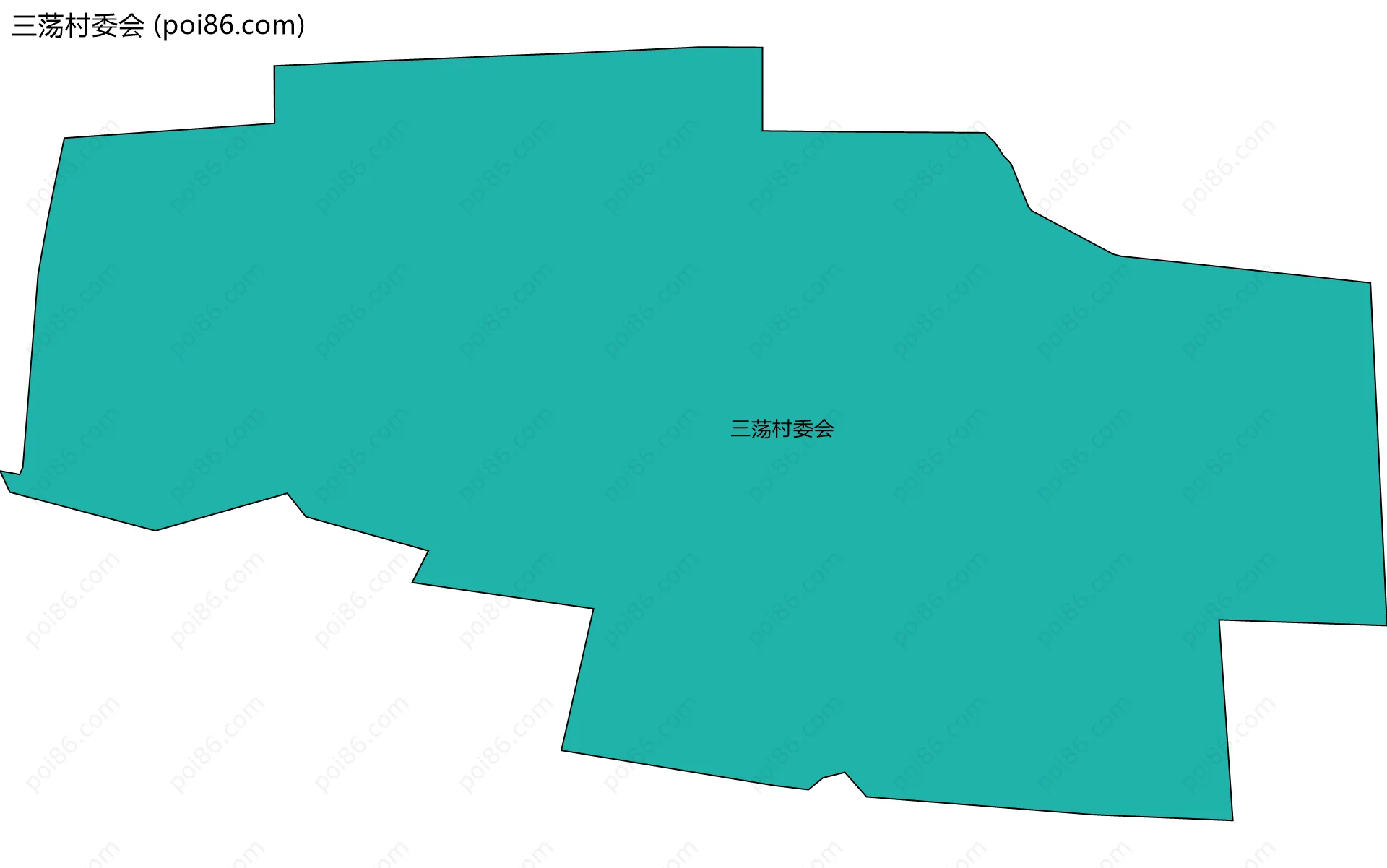 三荡村委会边界地图