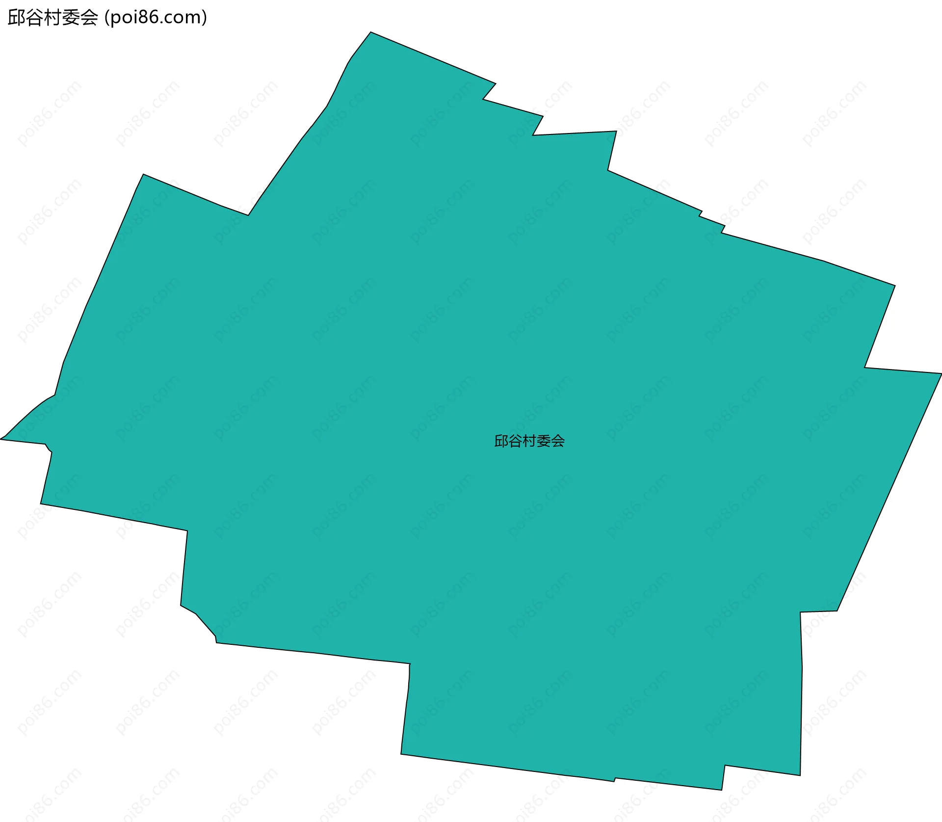 邱谷村委会边界地图