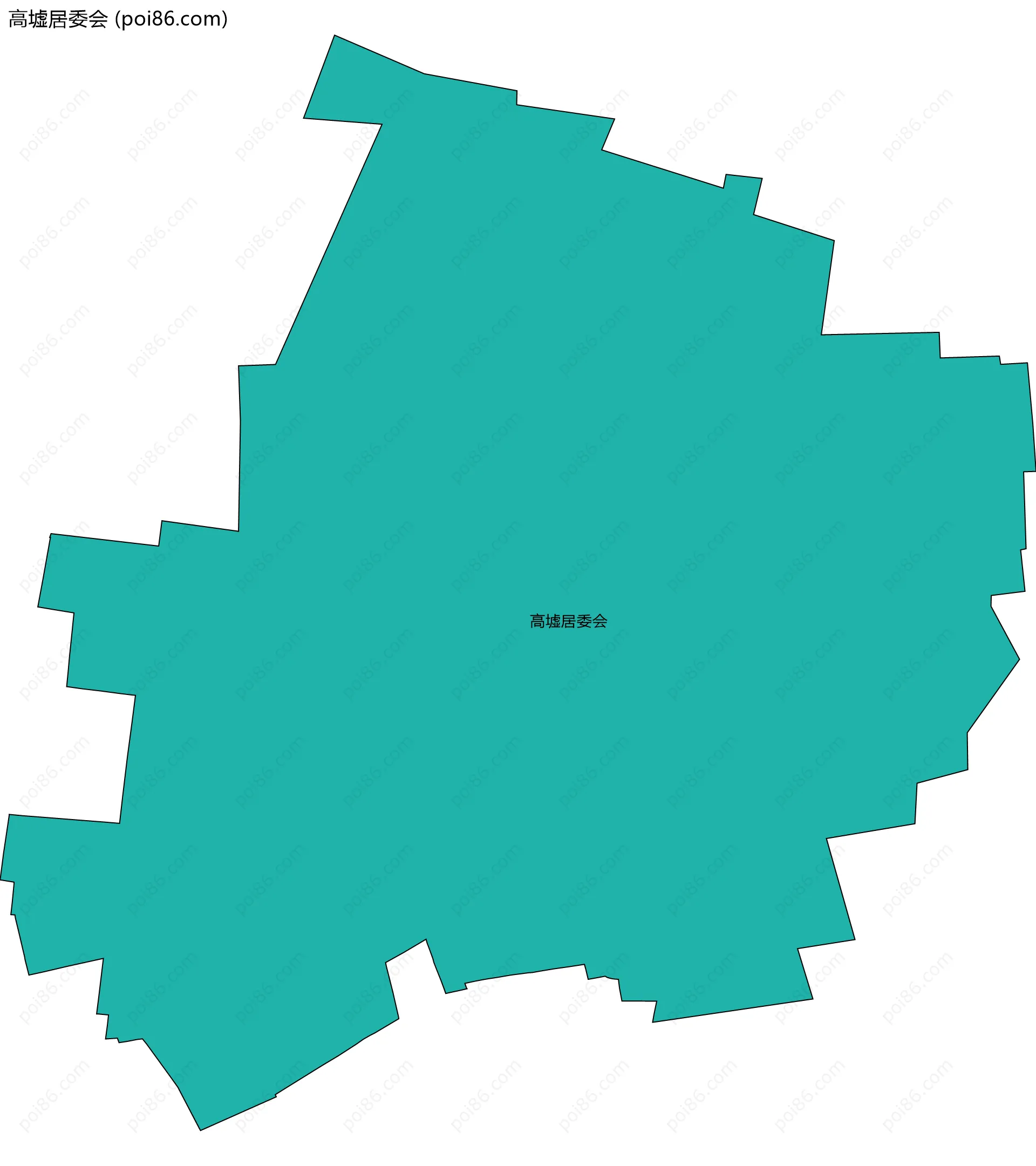 高墟居委会边界地图