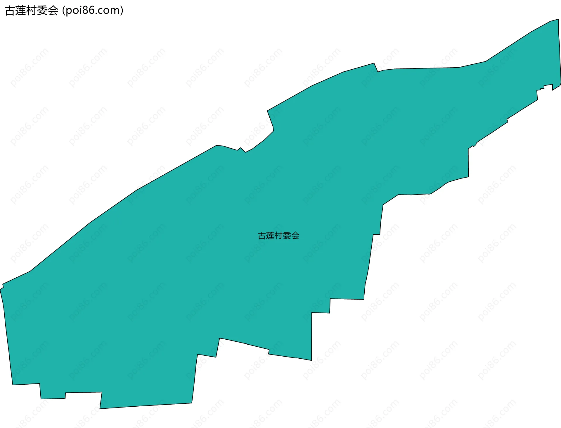 古莲村委会边界地图