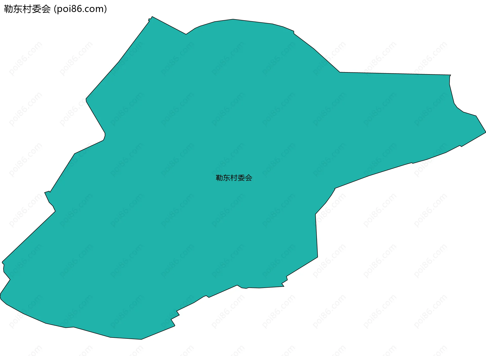 勒东村委会边界地图