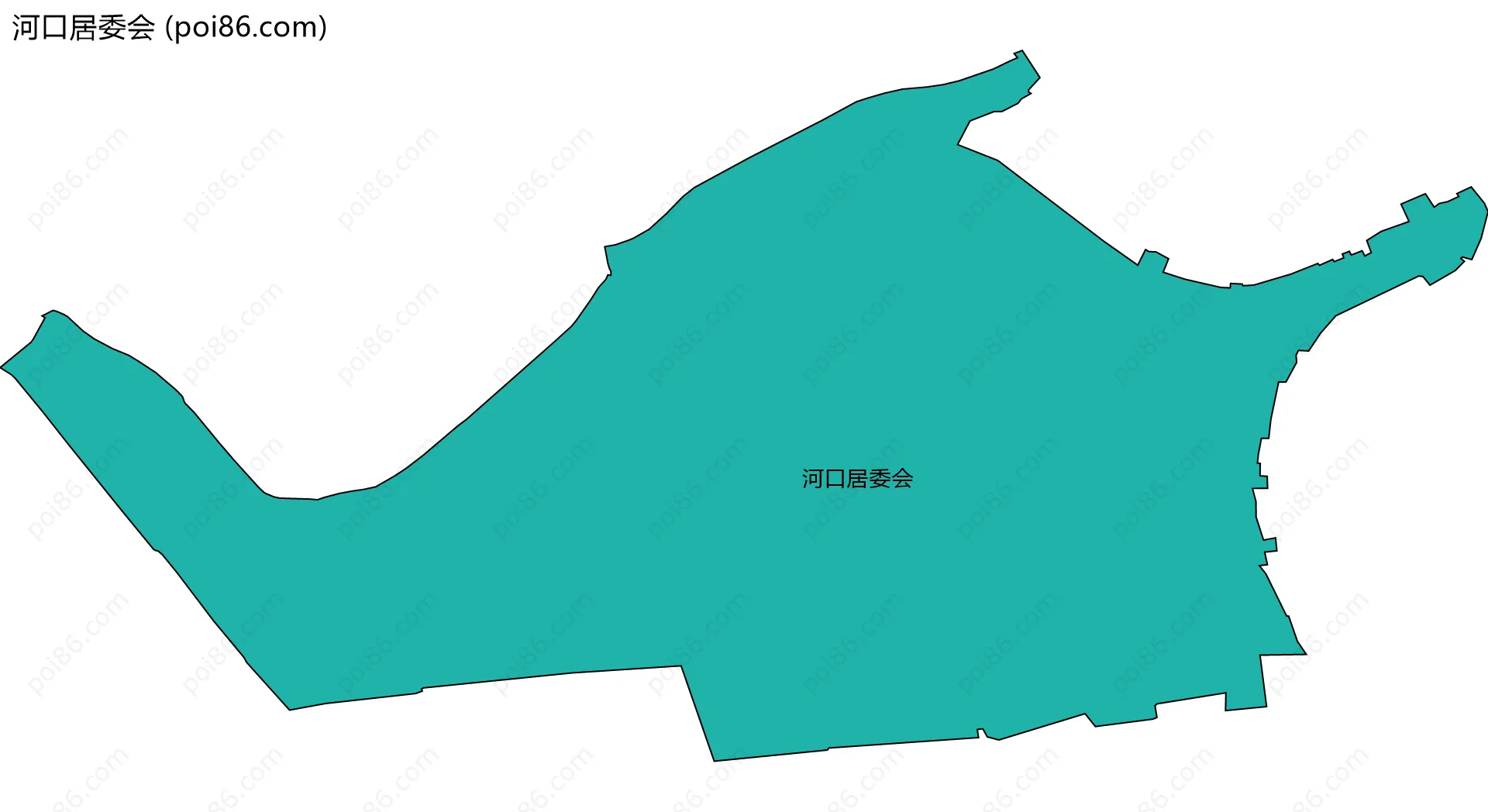 河口居委会边界地图