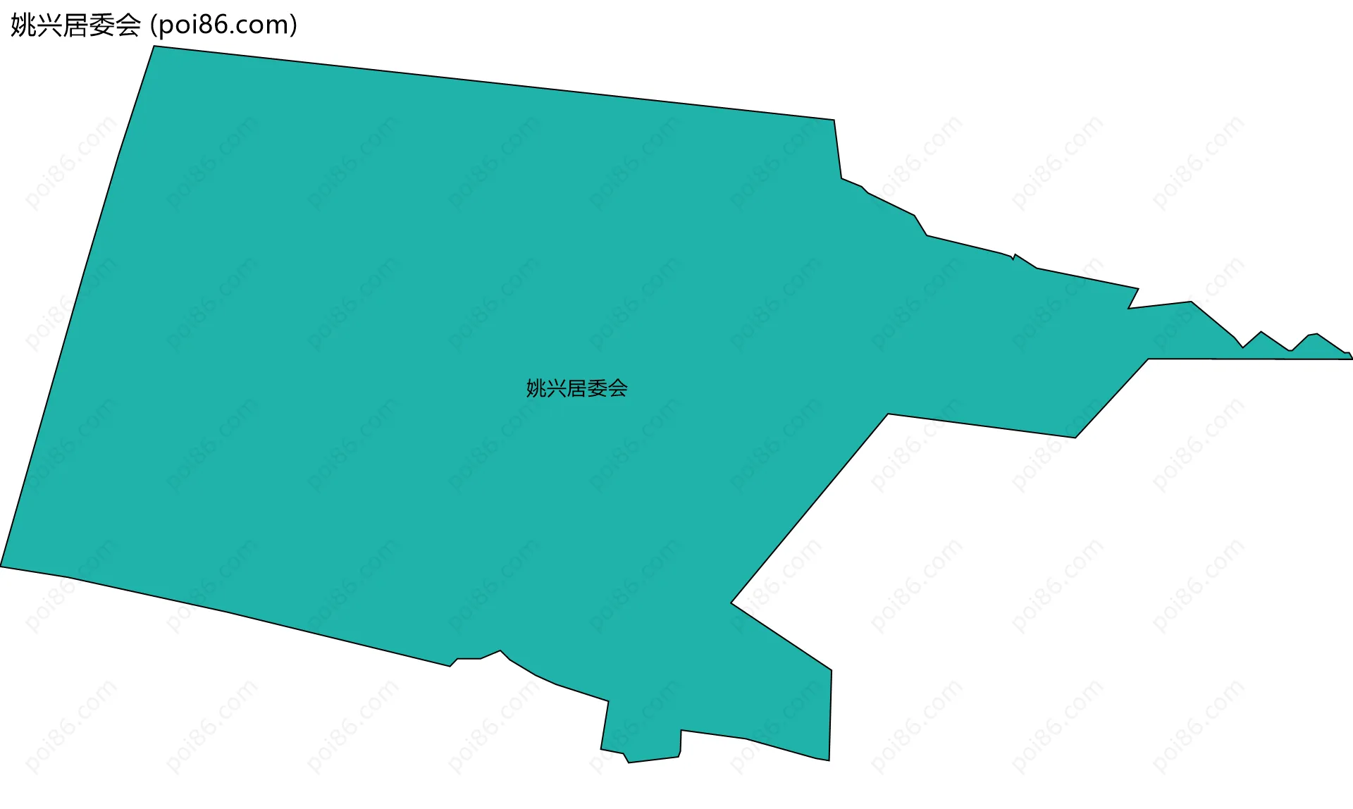 姚兴居委会边界地图
